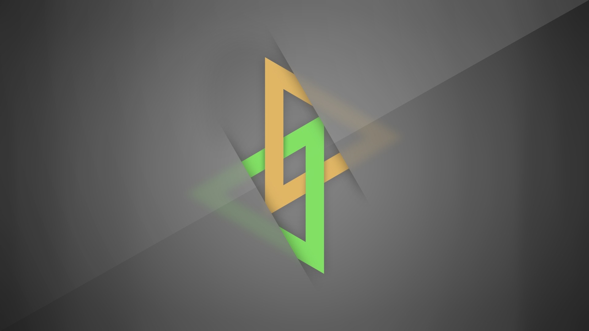 Abstract geometric logo with intersecting lines HD Wallpaper