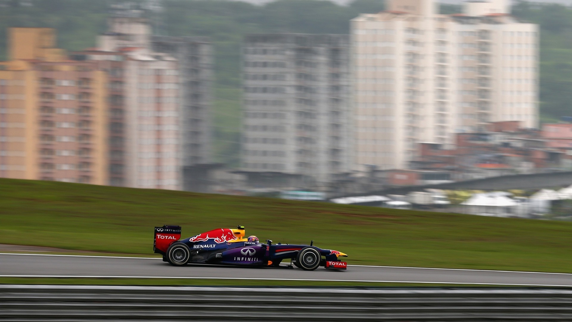 Red Bull Racing Formula 1 car on track HD Wallpaper
