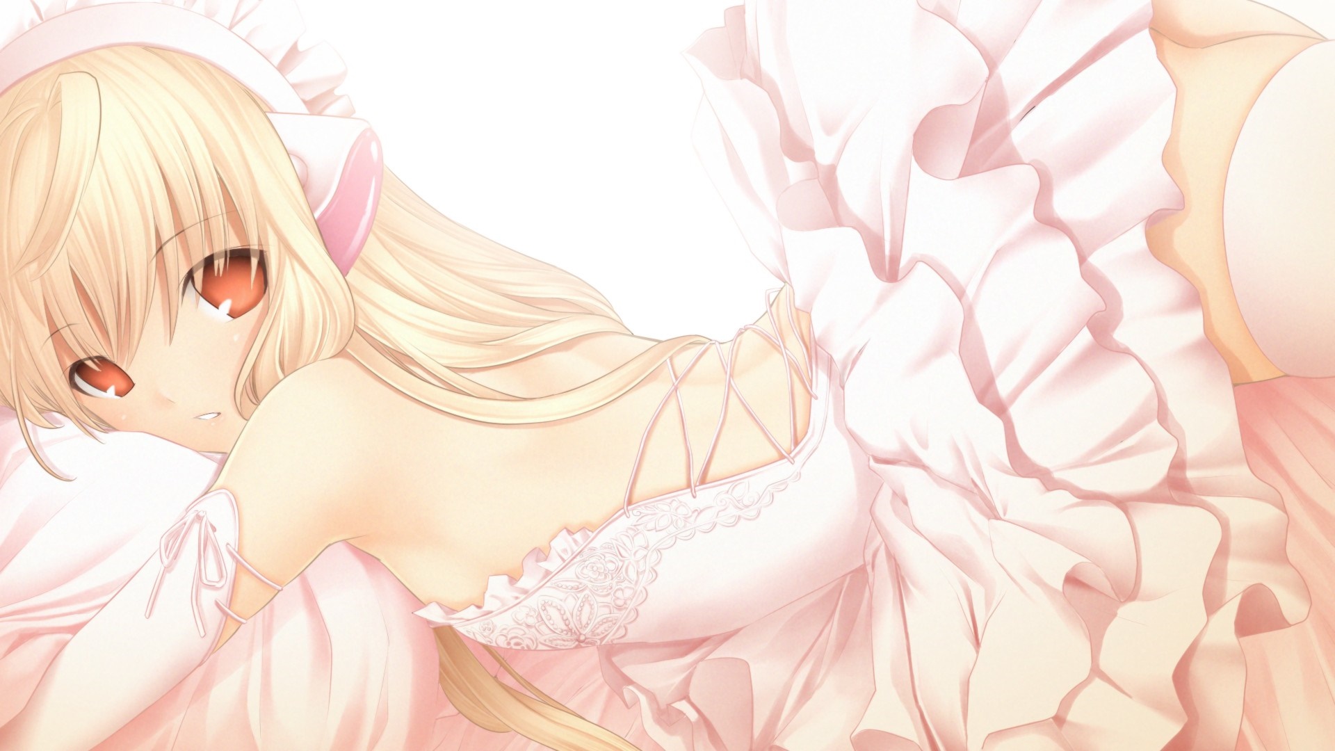 Chi from Chobits in a white dress HD Wallpaper