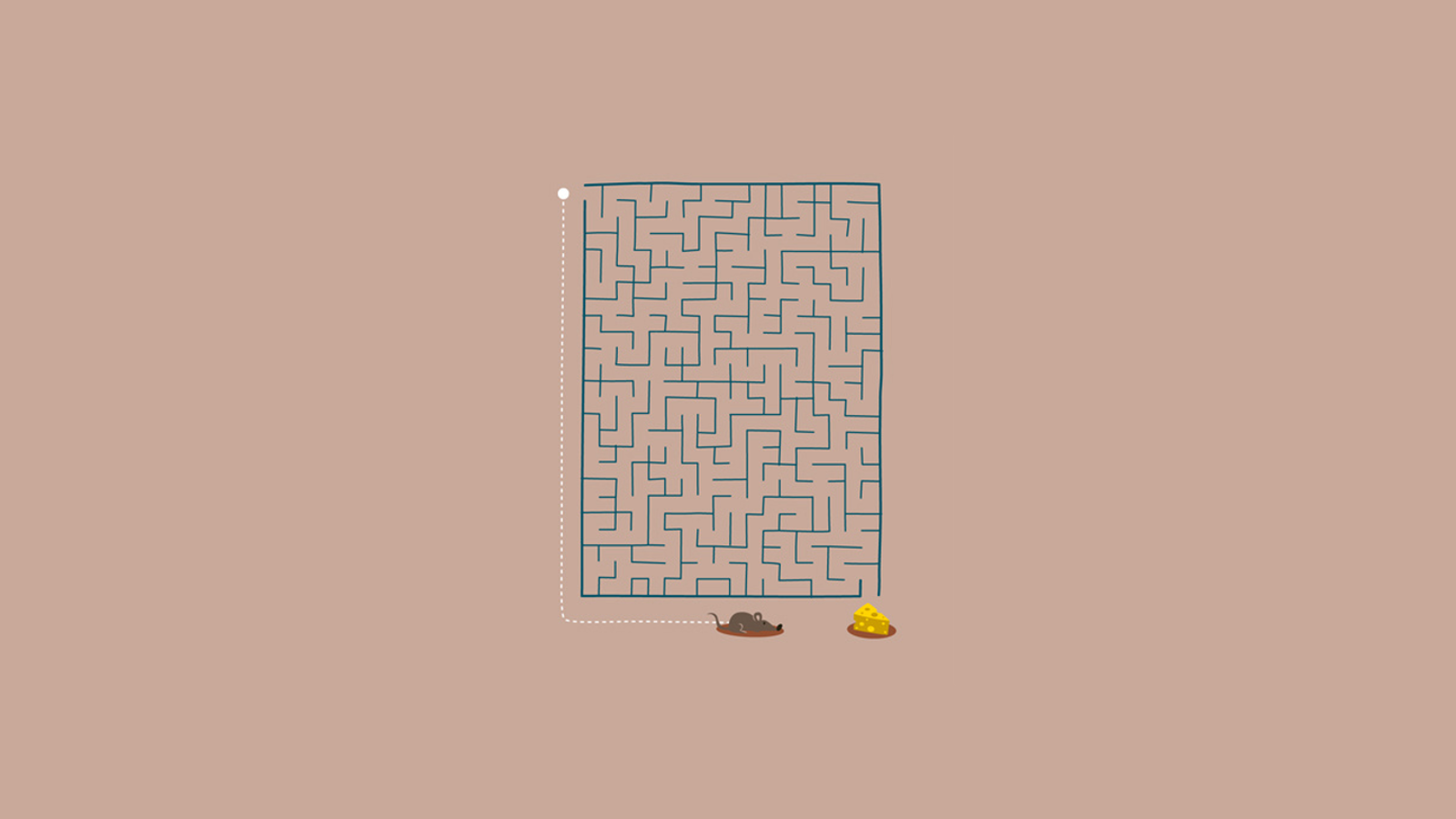 Mouse and Cheese Maze HD Wallpaper