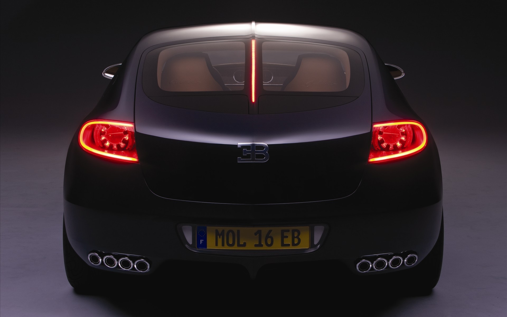 Bugatti 16C Galibier Sedan rear view HD Wallpaper