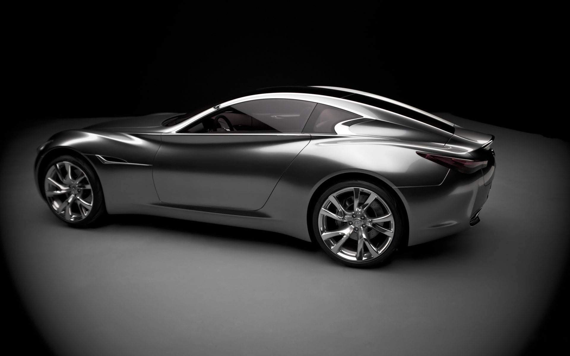 Silver concept sports car HD Wallpaper