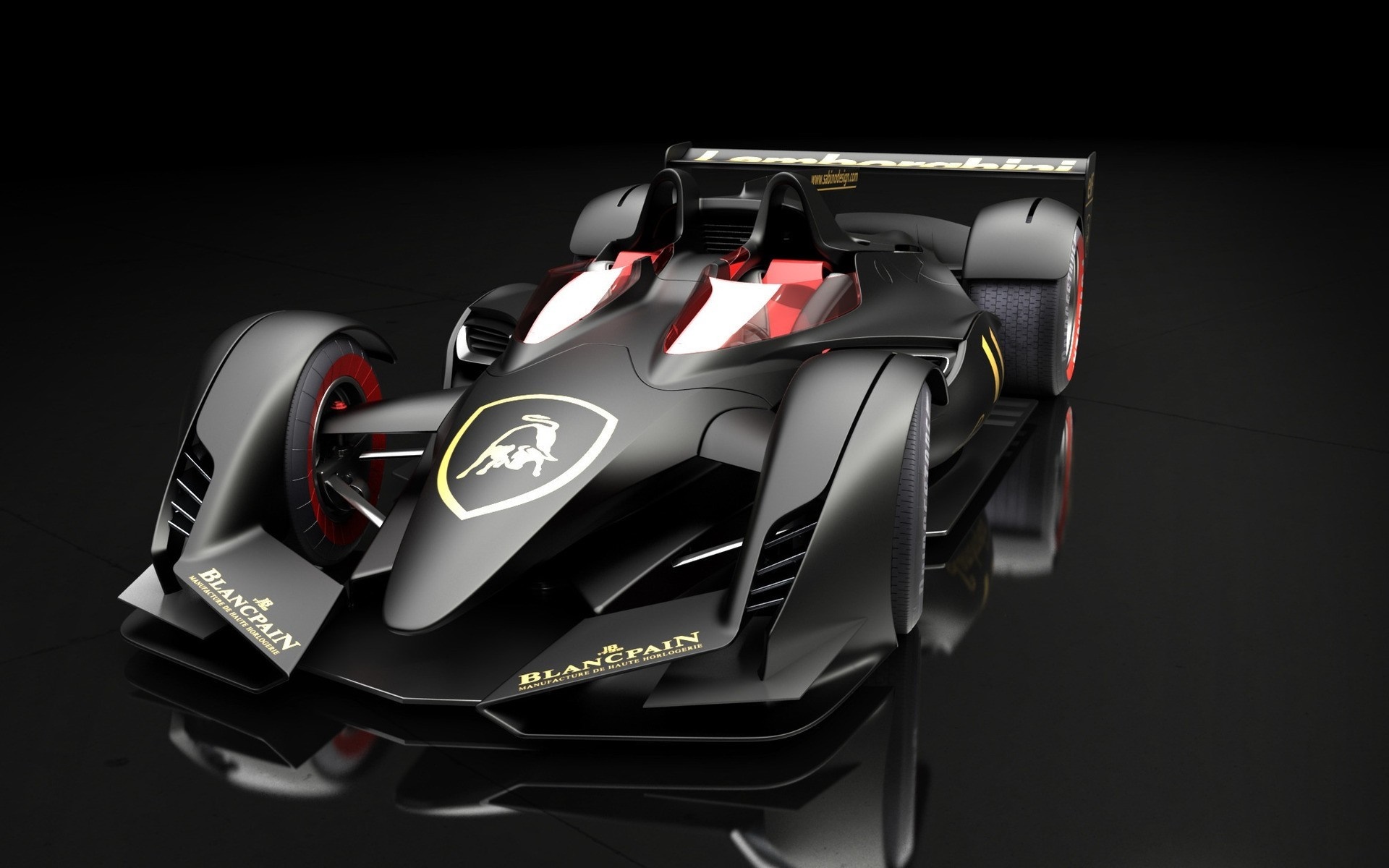 Lamborghini concept race car with Blancpain branding HD Wallpaper