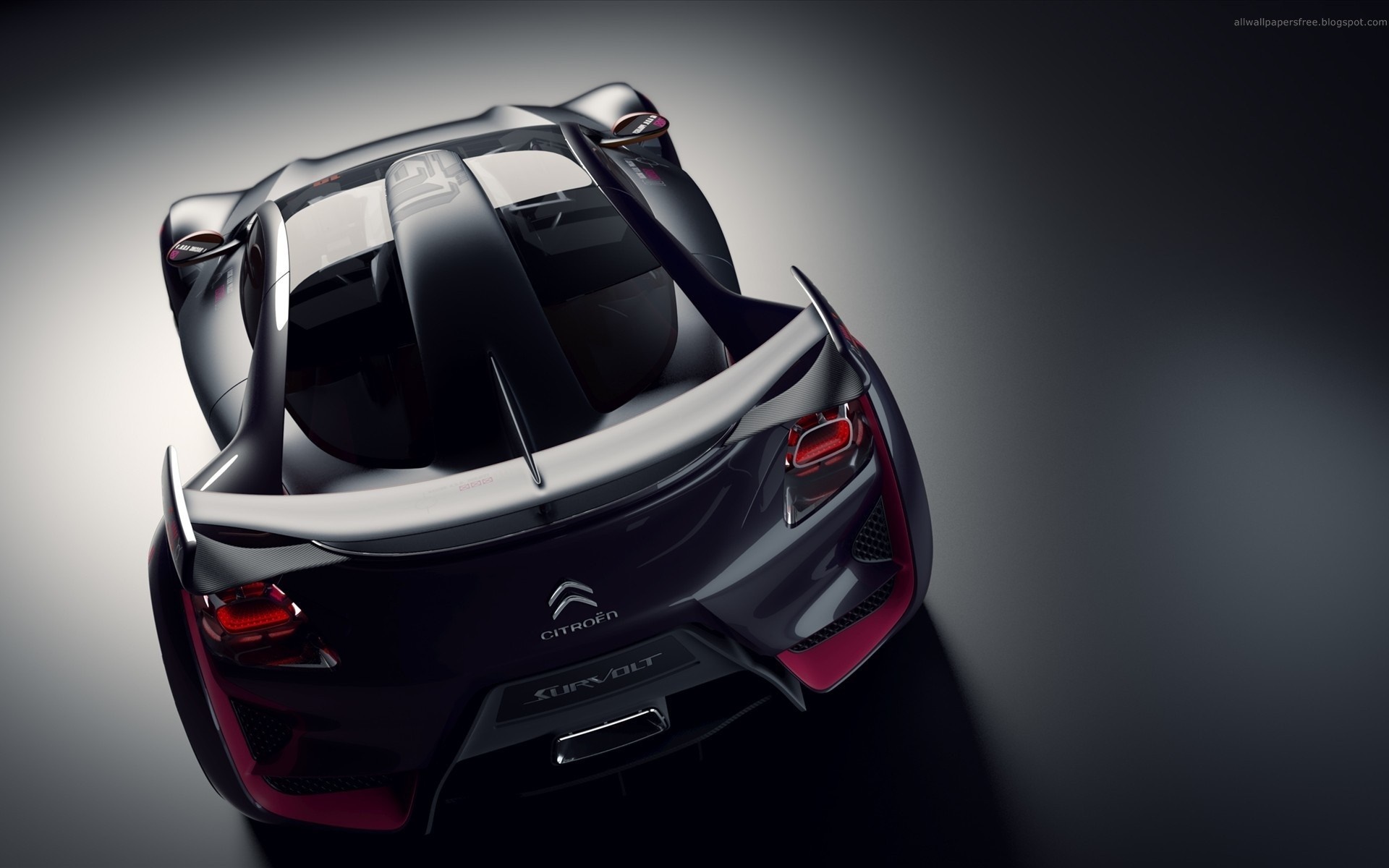 Citroen Survolt concept car rear view HD Wallpaper