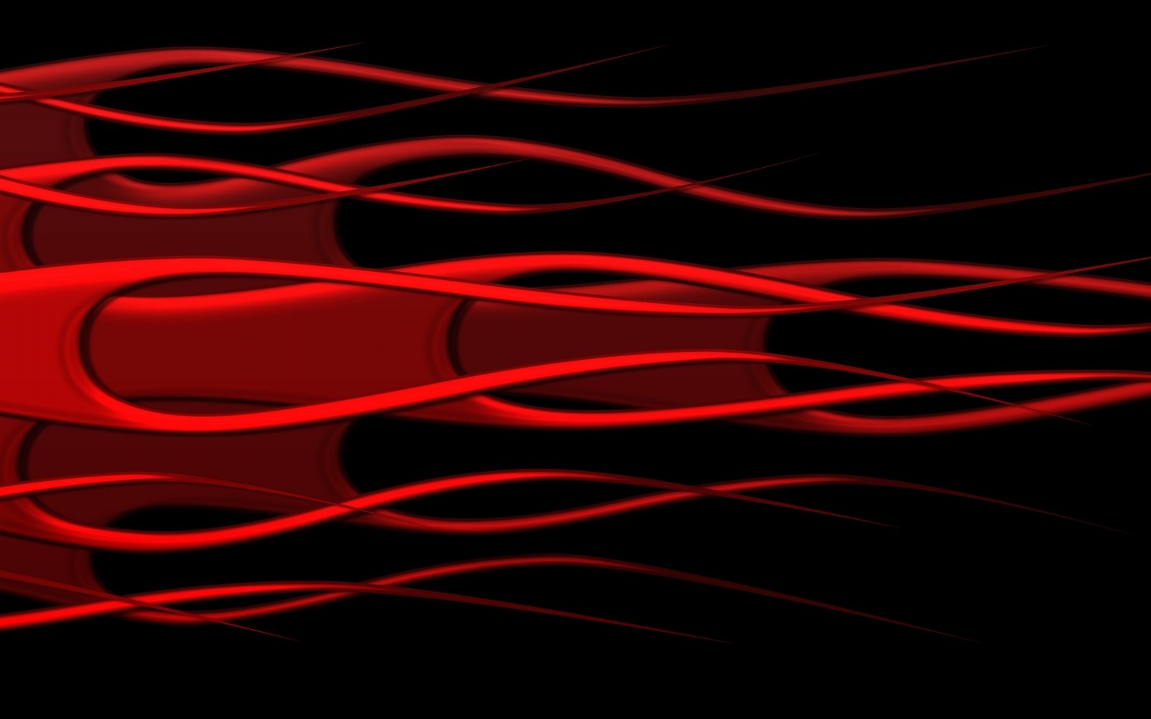 Abstract red flames on black background HD Wallpaper