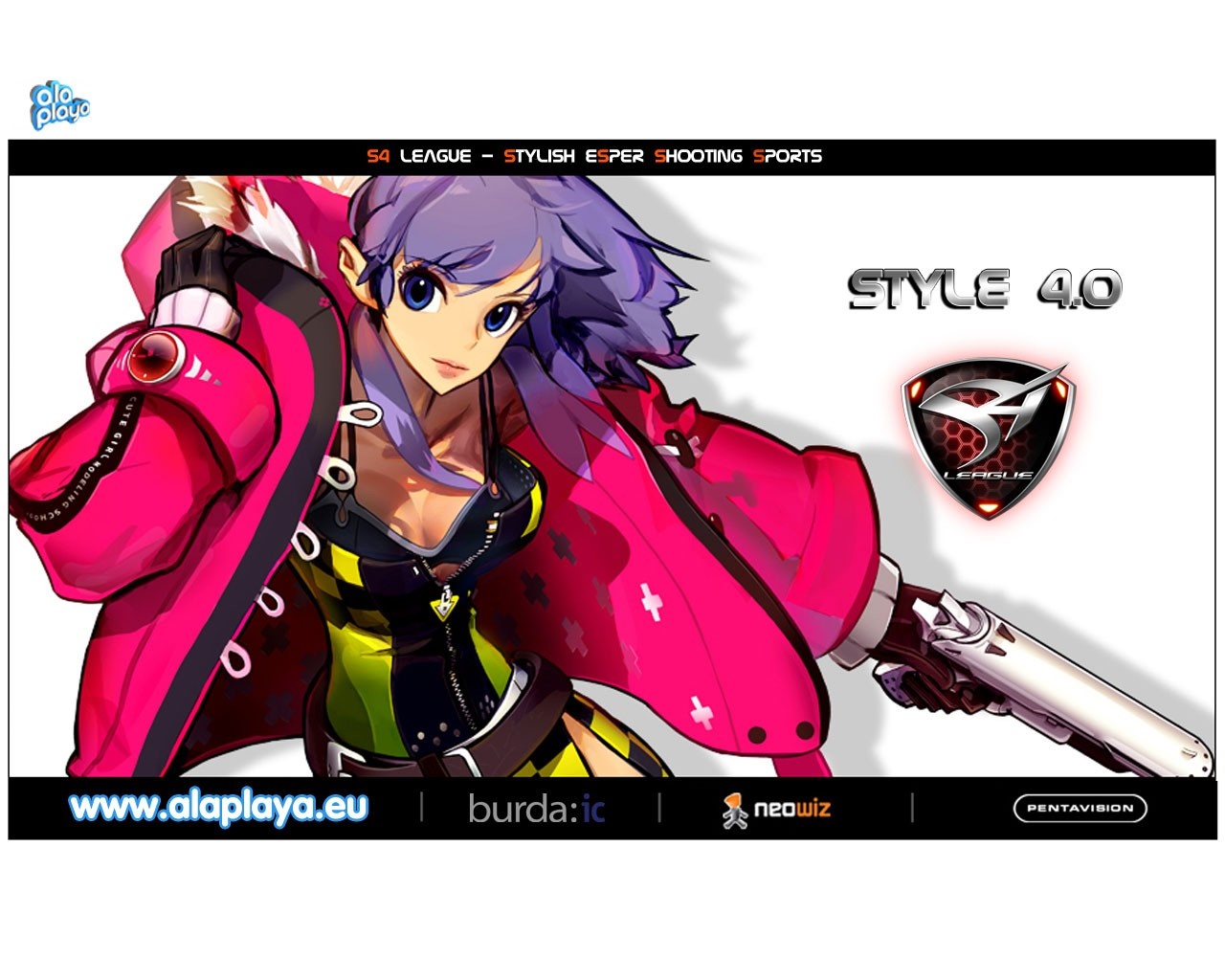 S4 League Style 4.0 Anime Girl with Gun HD Wallpaper