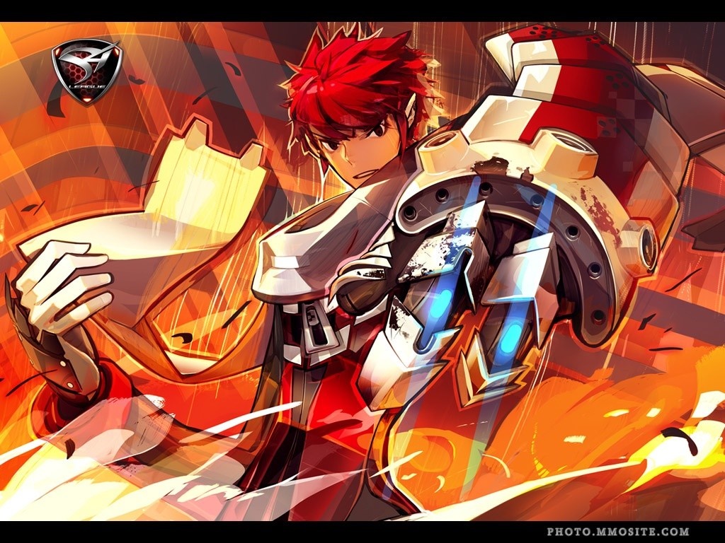 Character from S4 League with a large mechanical arm HD Wallpaper