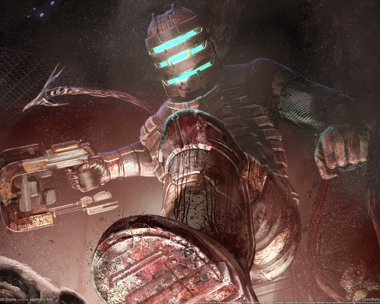 Isaac Clarke from Dead Space holding a plasma cutter HD Wallpaper