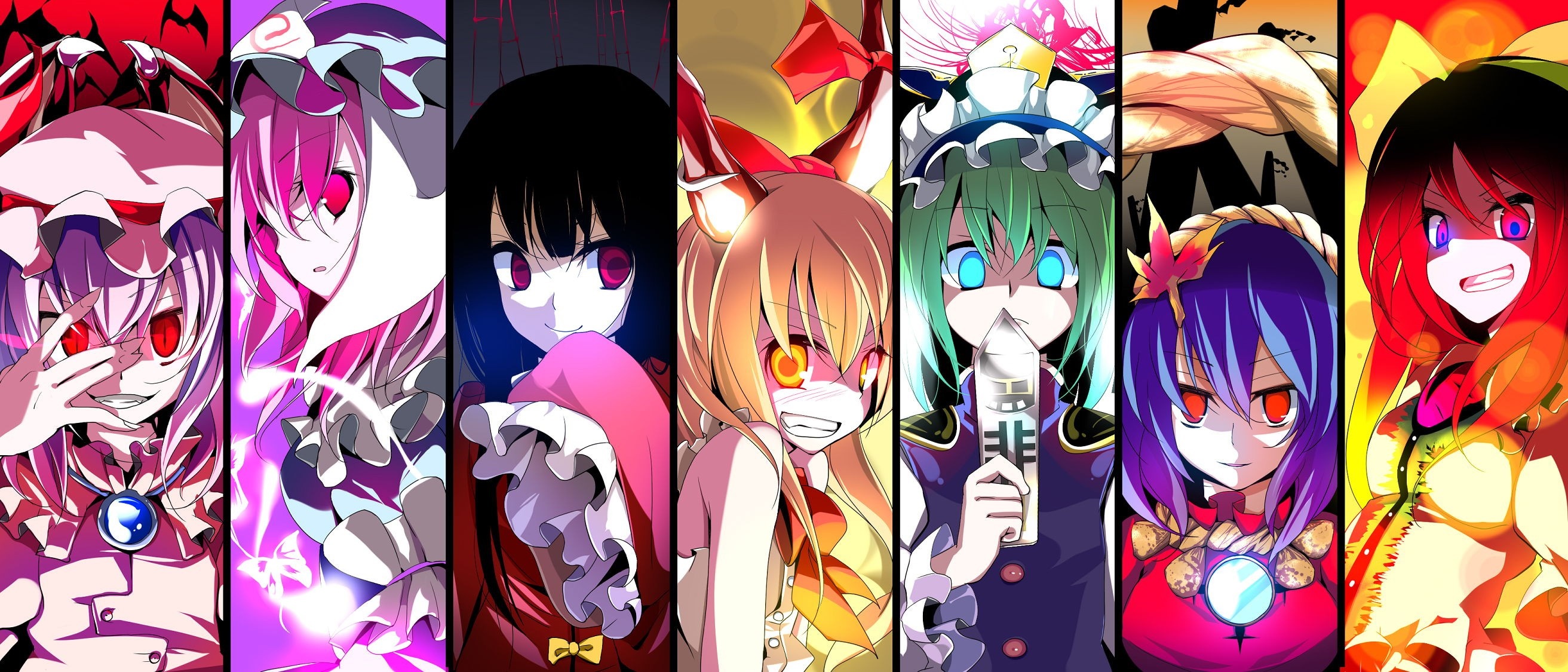 Touhou Project characters illustration HD Wallpaper