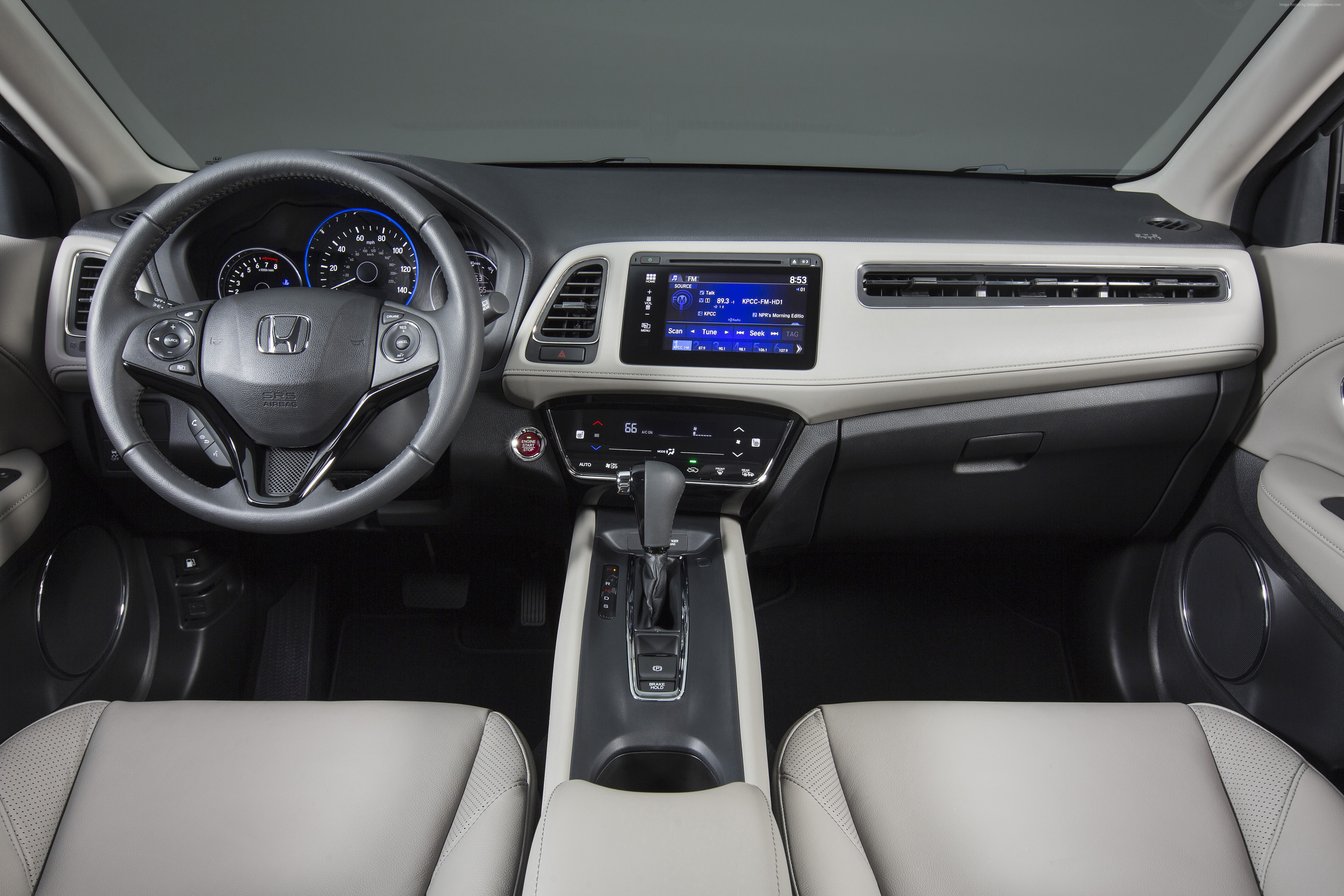 Honda HR-V Interior Dashboard and Steering Wheel HD Wallpaper