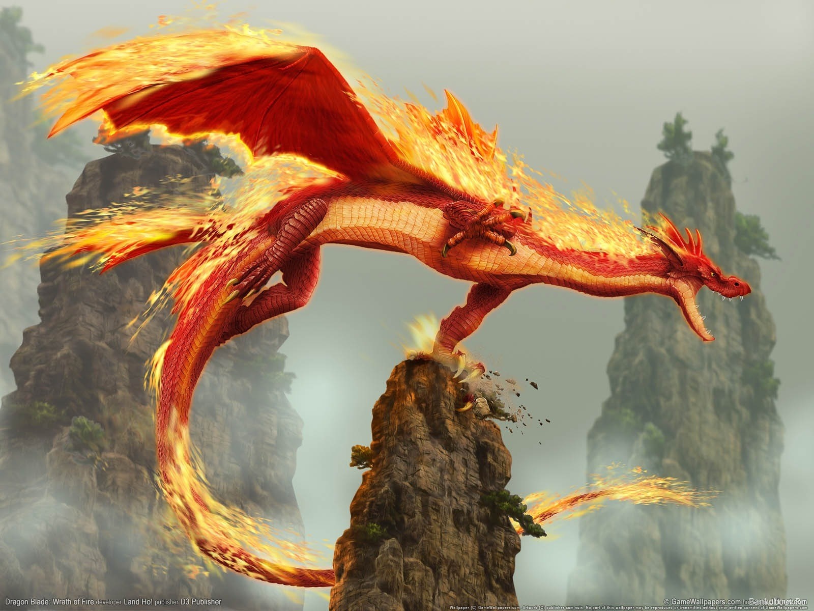 Dragon Blade Wrath of Fire Dragon HD Wallpaper