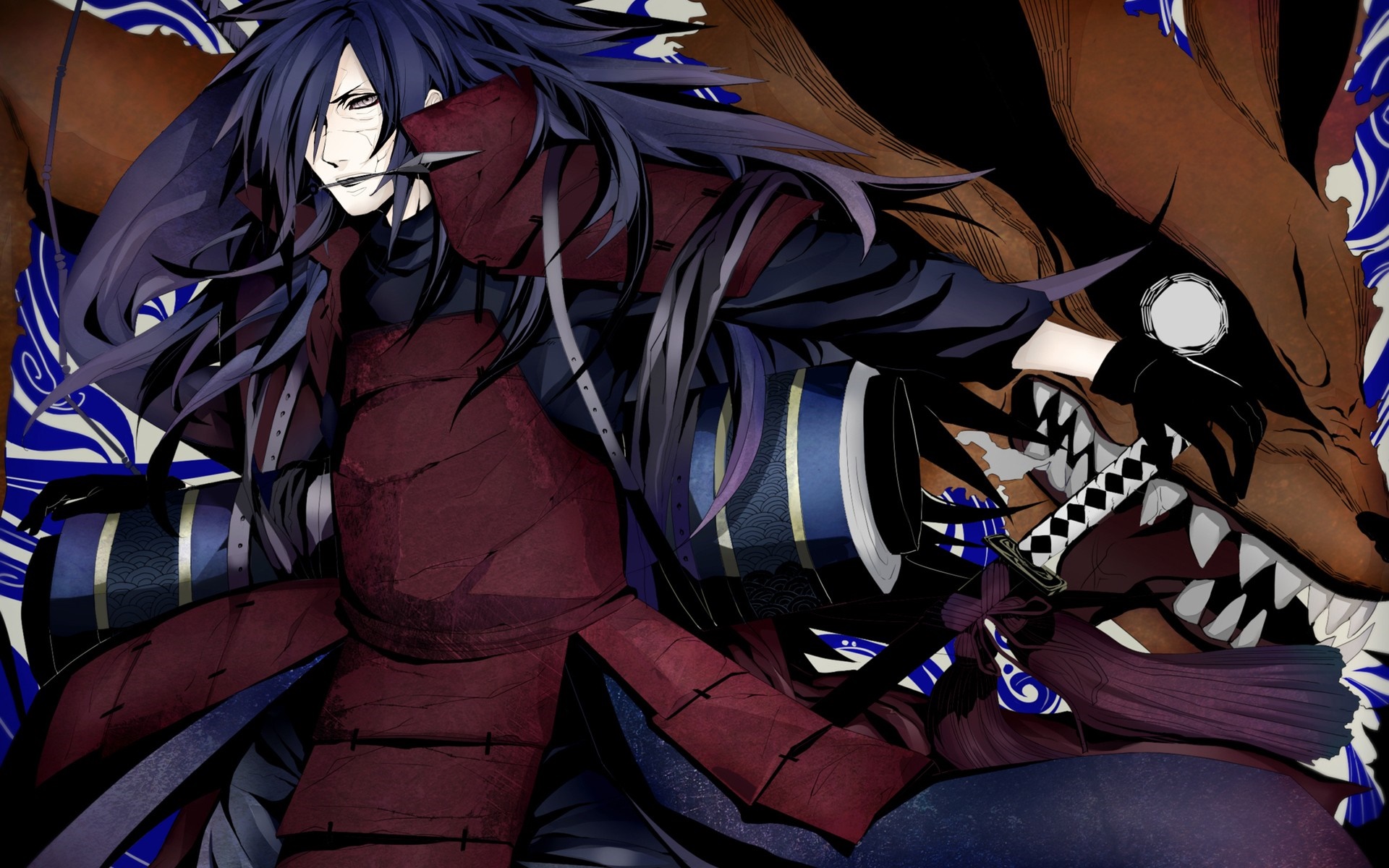 Madara Uchiha and Kurama from Naruto Shippuden HD Wallpaper