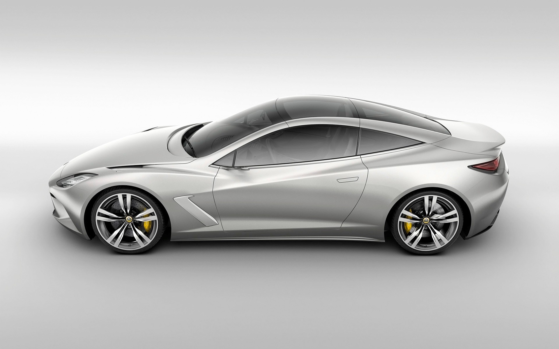 Silver Lotus Elite concept car HD Wallpaper