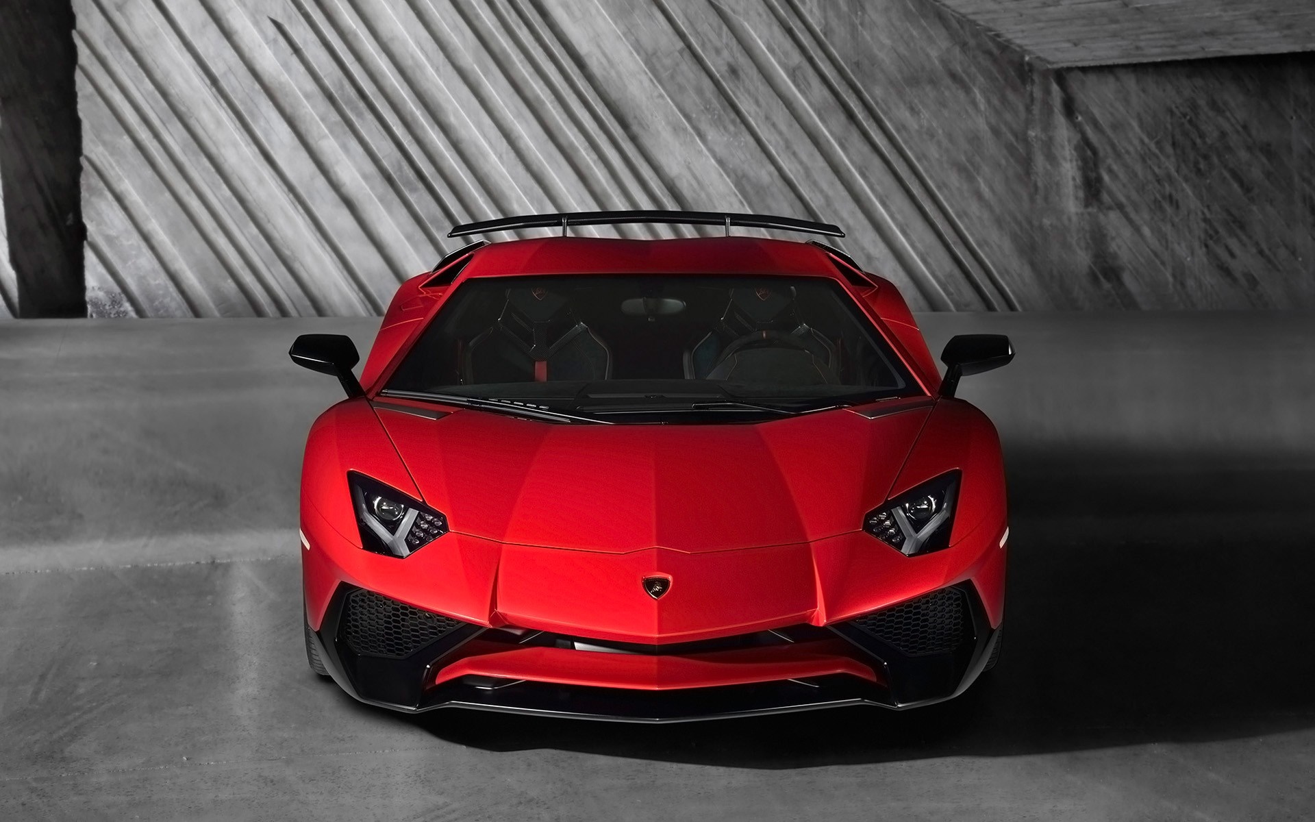 Red Lamborghini Aventador LP750-4 Superveloce Sports Car HD Wallpaper
