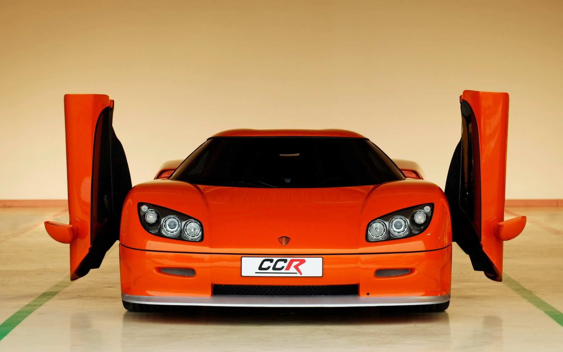 Koenigsegg CCR with doors open HD Wallpaper