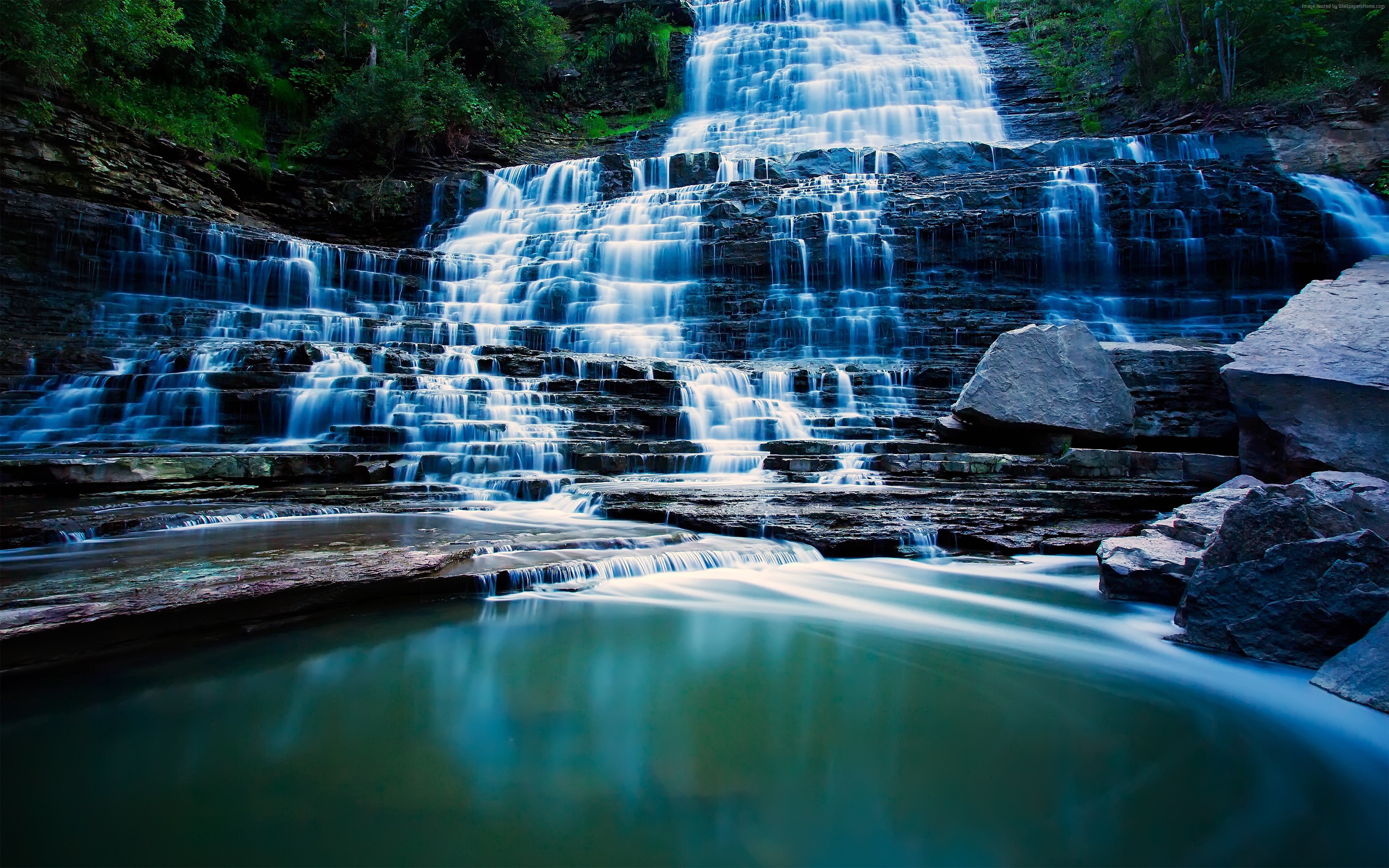 4K Pongour Waterfall in Dalat, Vietnam HD Wallpaper