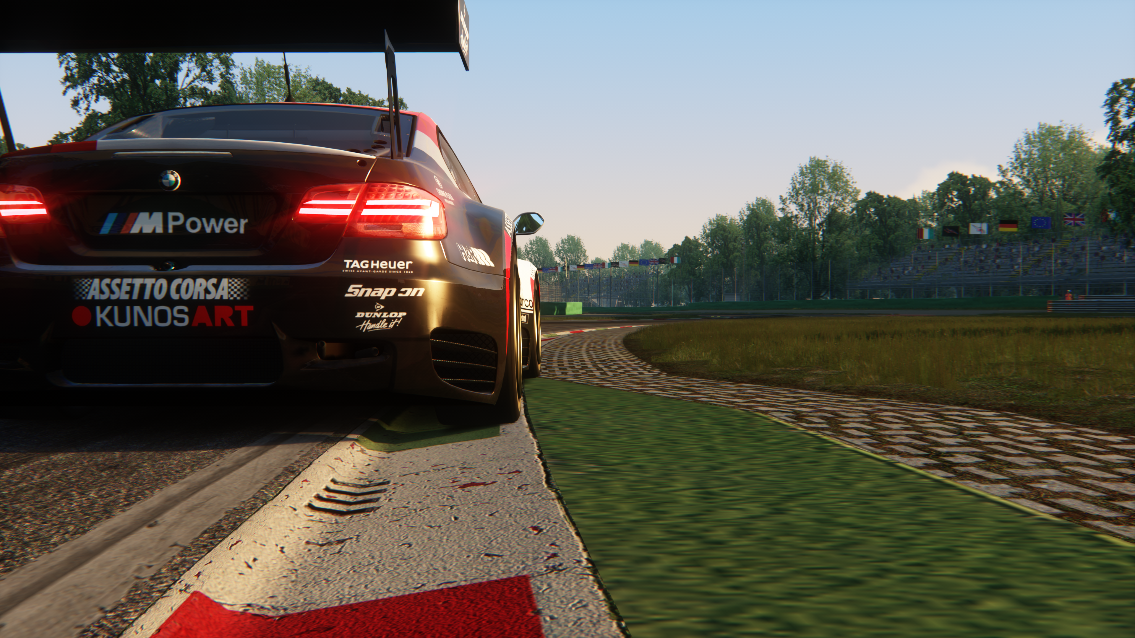BMW M Power car on Assetto Corsa race track HD Wallpaper