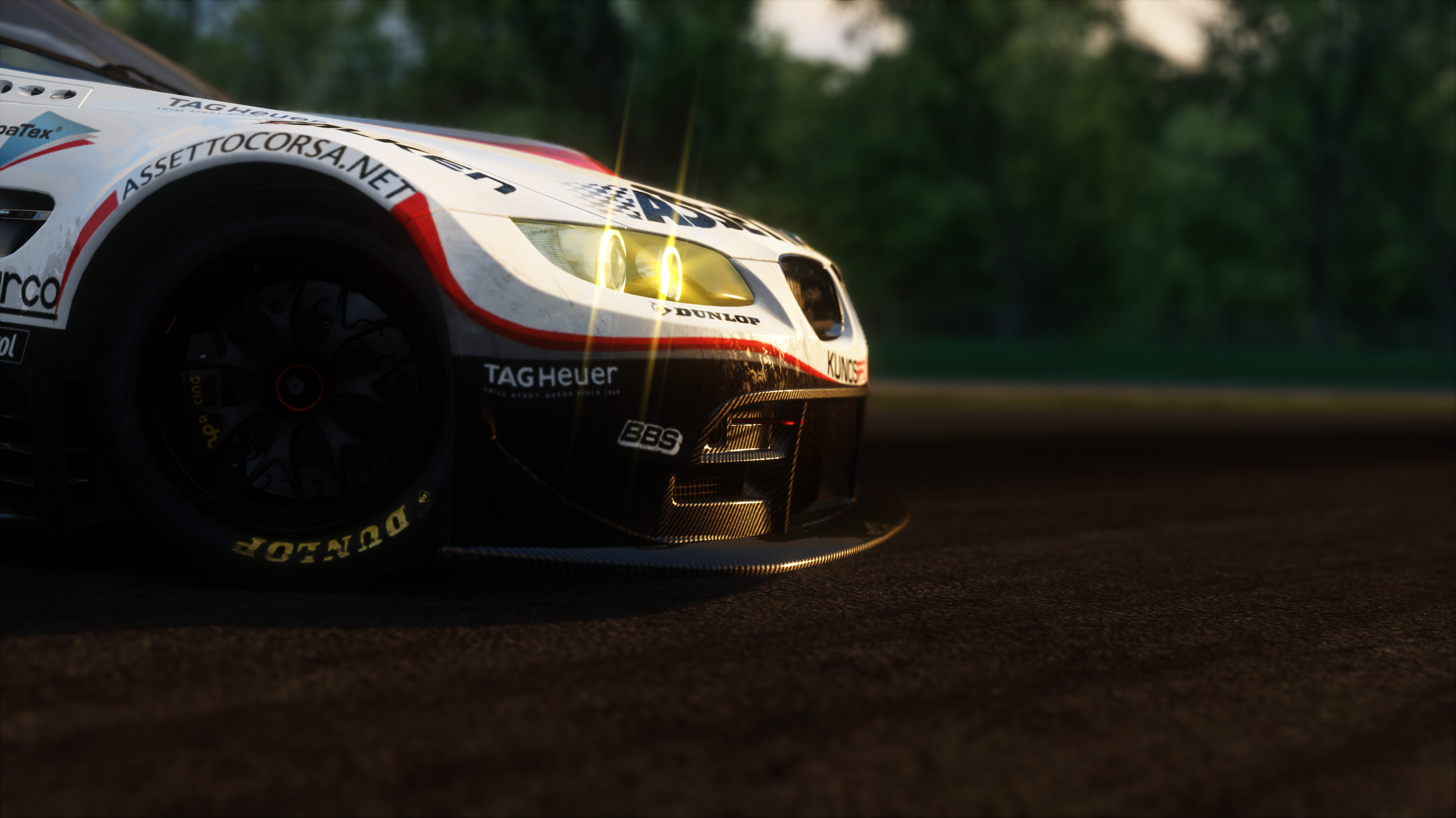 Assetto Corsa BMW race car on track HD Wallpaper