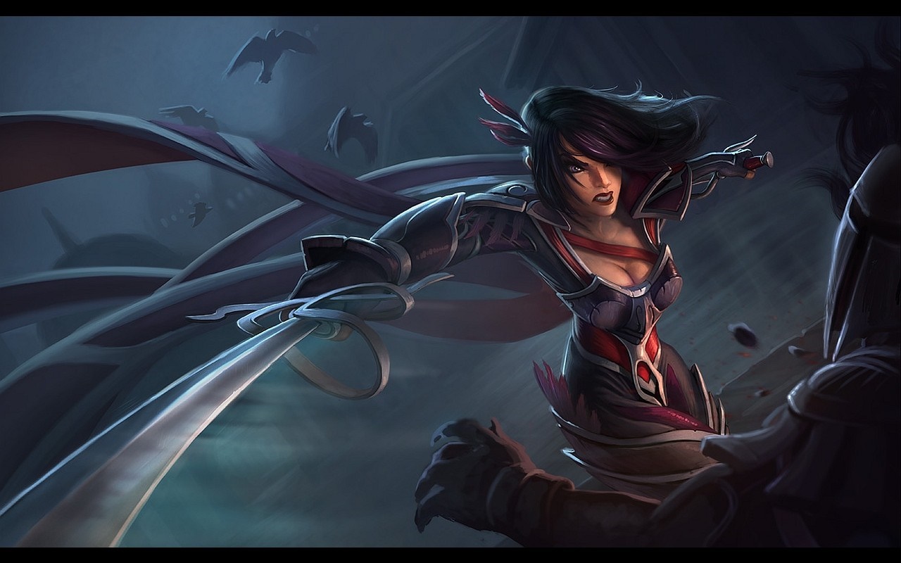 Fiora from League of Legends fighting HD Wallpaper