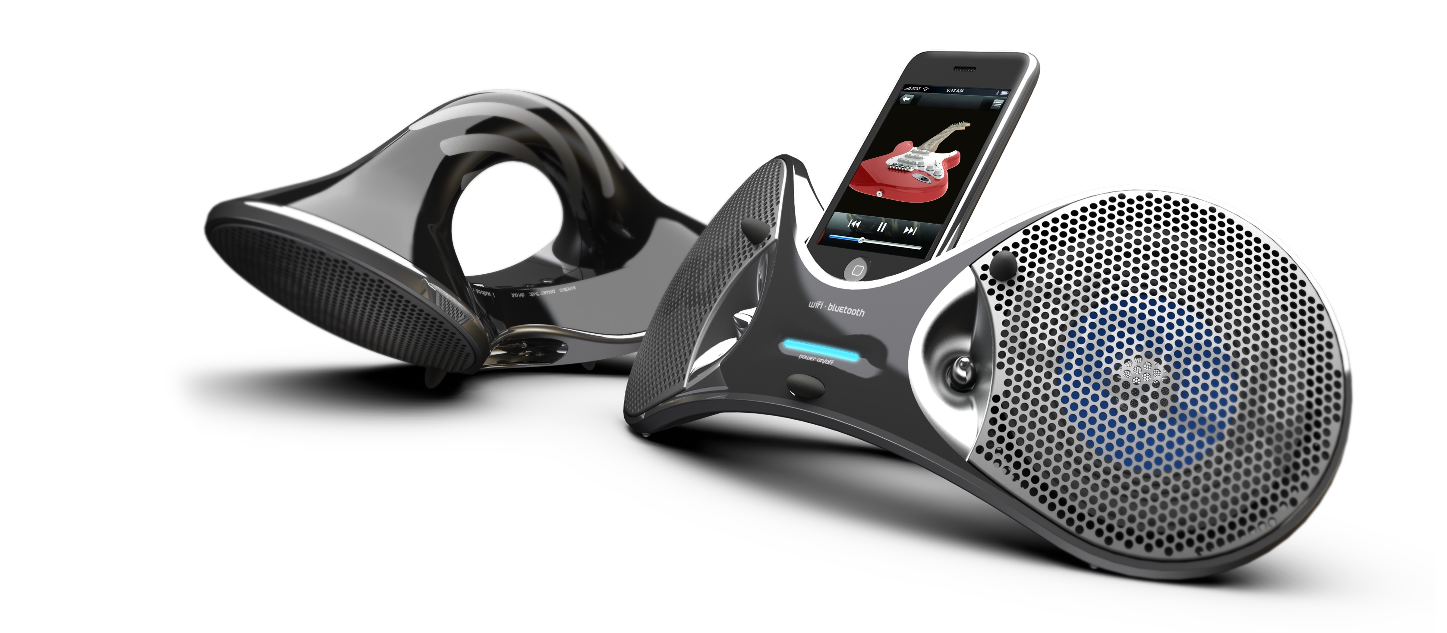 Apple iPod docking station with speakers HD Wallpaper