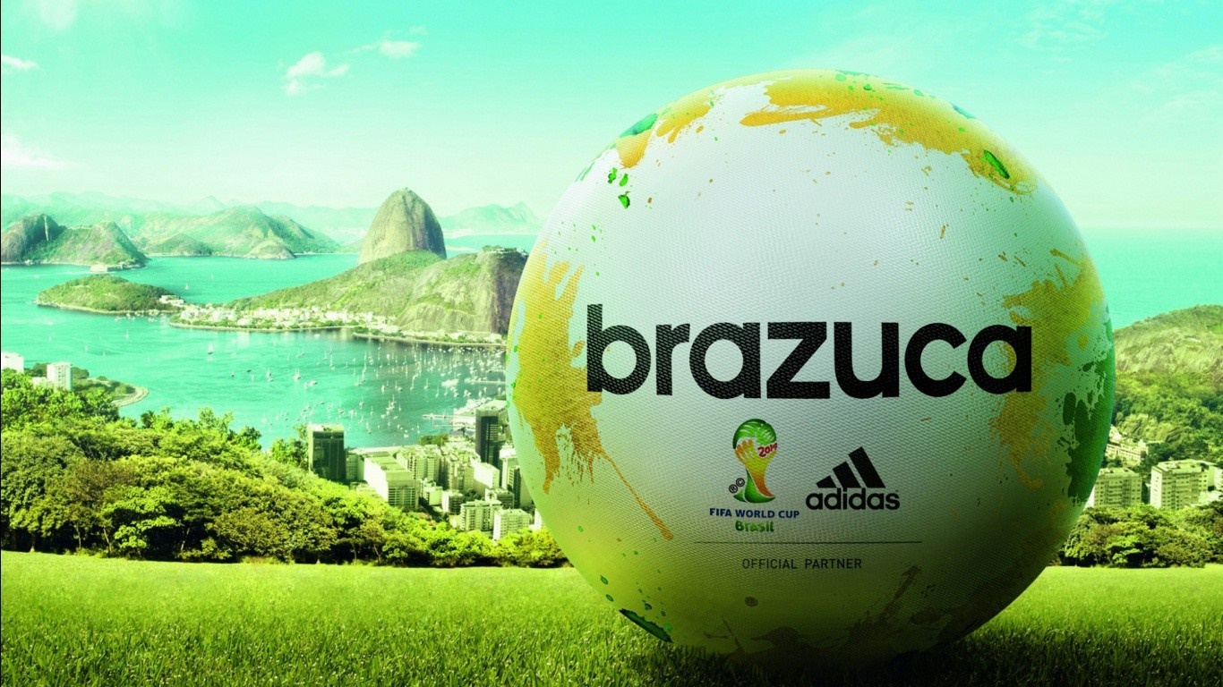 Adidas Brazuca FIFA World Cup Ball in Rio de Janeiro HD Wallpaper