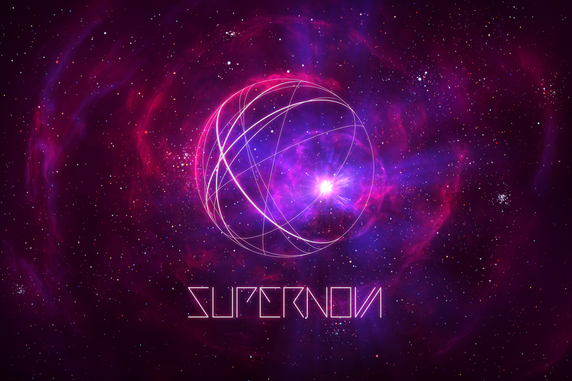 Supernova abstract space art illustration HD Wallpaper