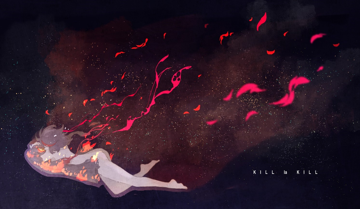 Matoi Ryuuko from Kill la Kill in space HD Wallpaper