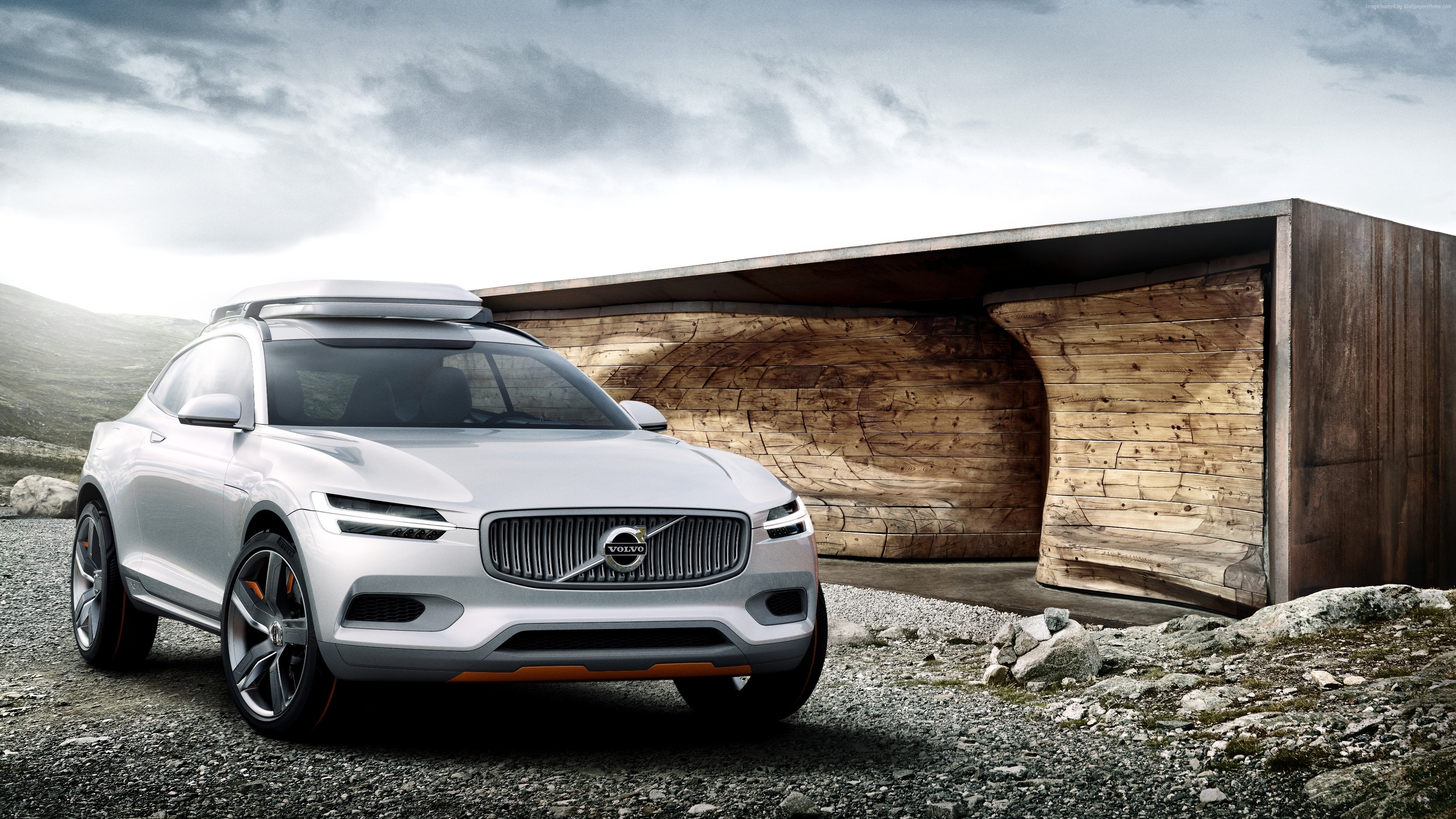 Volvo XC90 Concept SUV with Roof Box HD Wallpaper