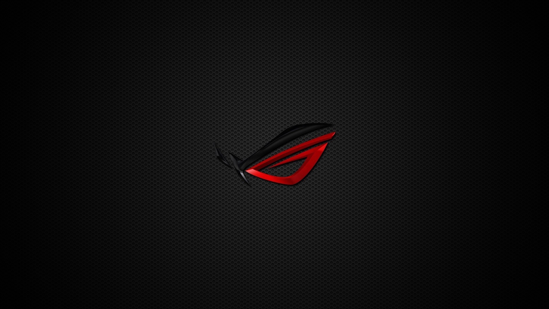 Republic of Gamers logo on black textured background HD Wallpaper