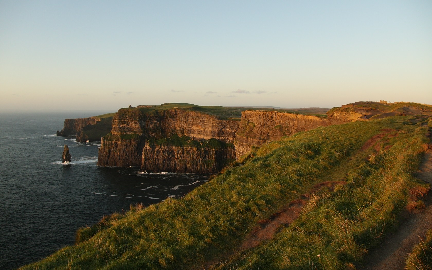 Cliffs of Moher at sunset HD Wallpaper