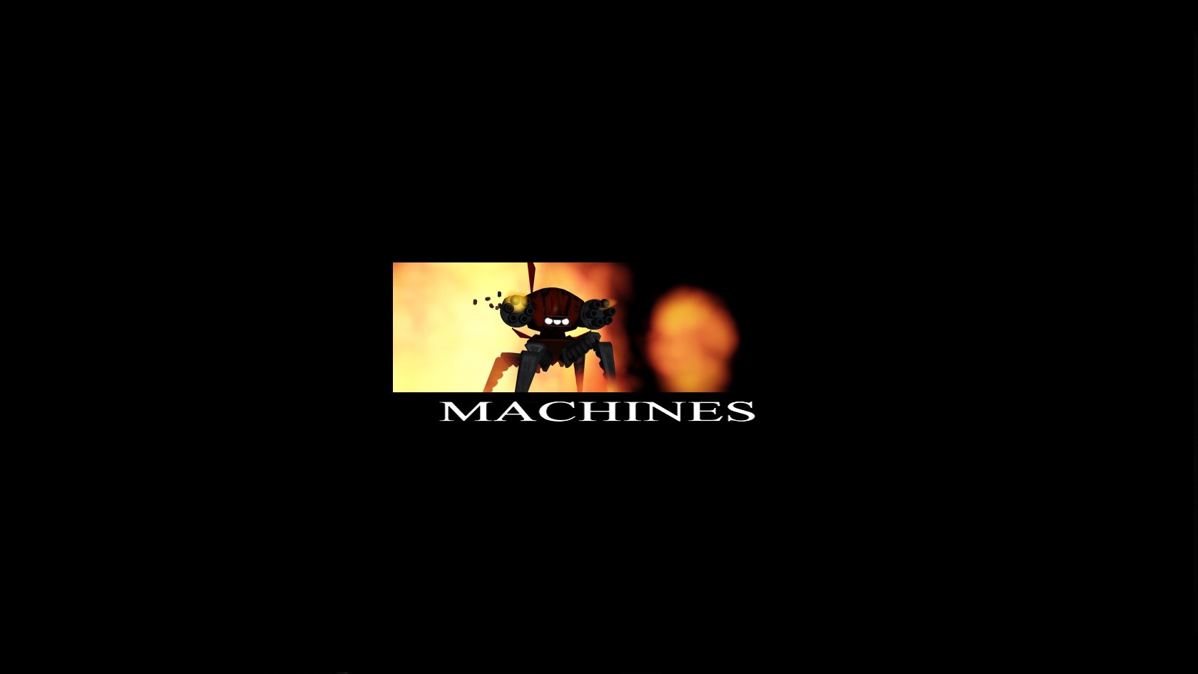 Machines video game logo HD Wallpaper