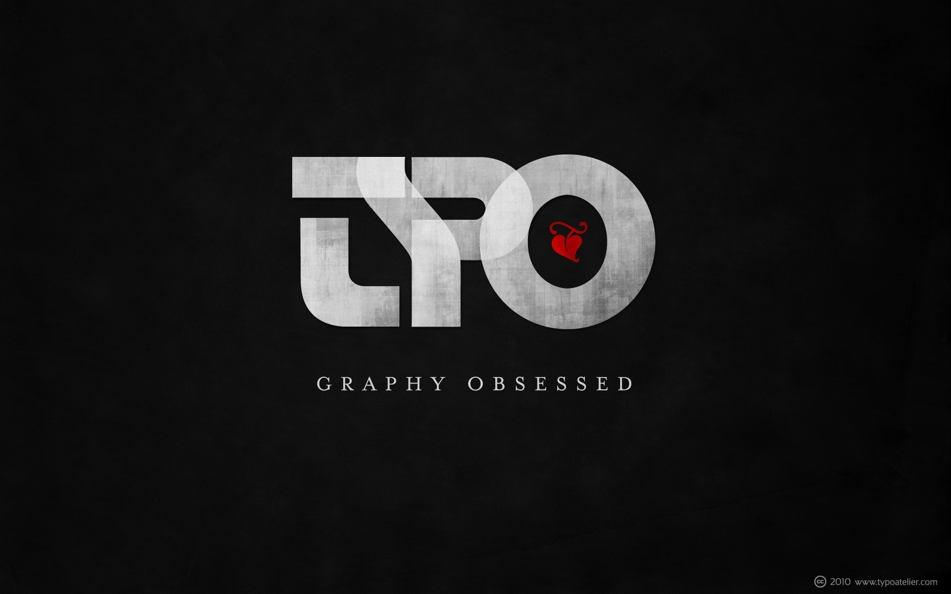 Typo logo with "Graphy Obsessed" text HD Wallpaper