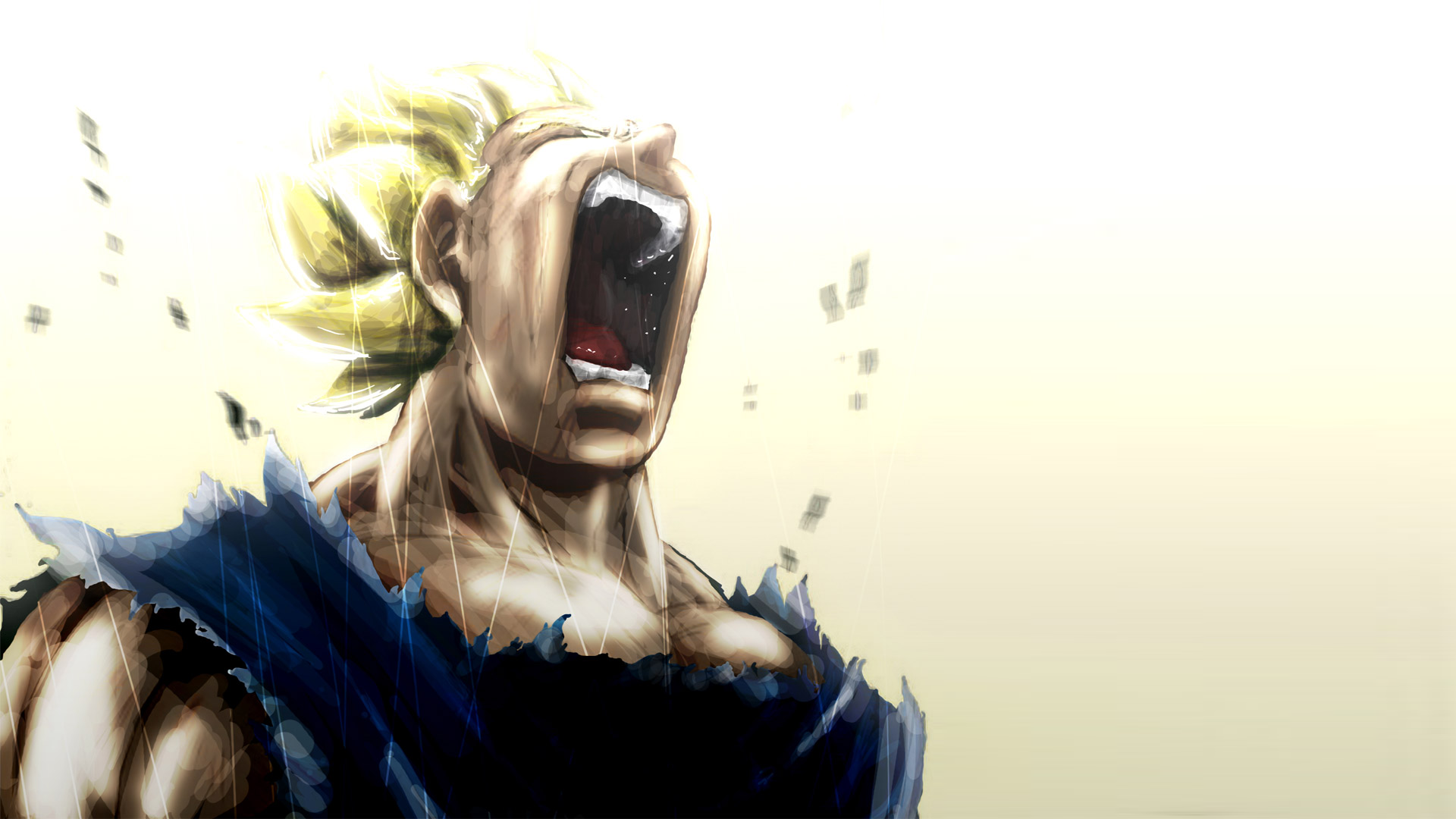 Vegeta from Dragon Ball Z screaming HD Wallpaper