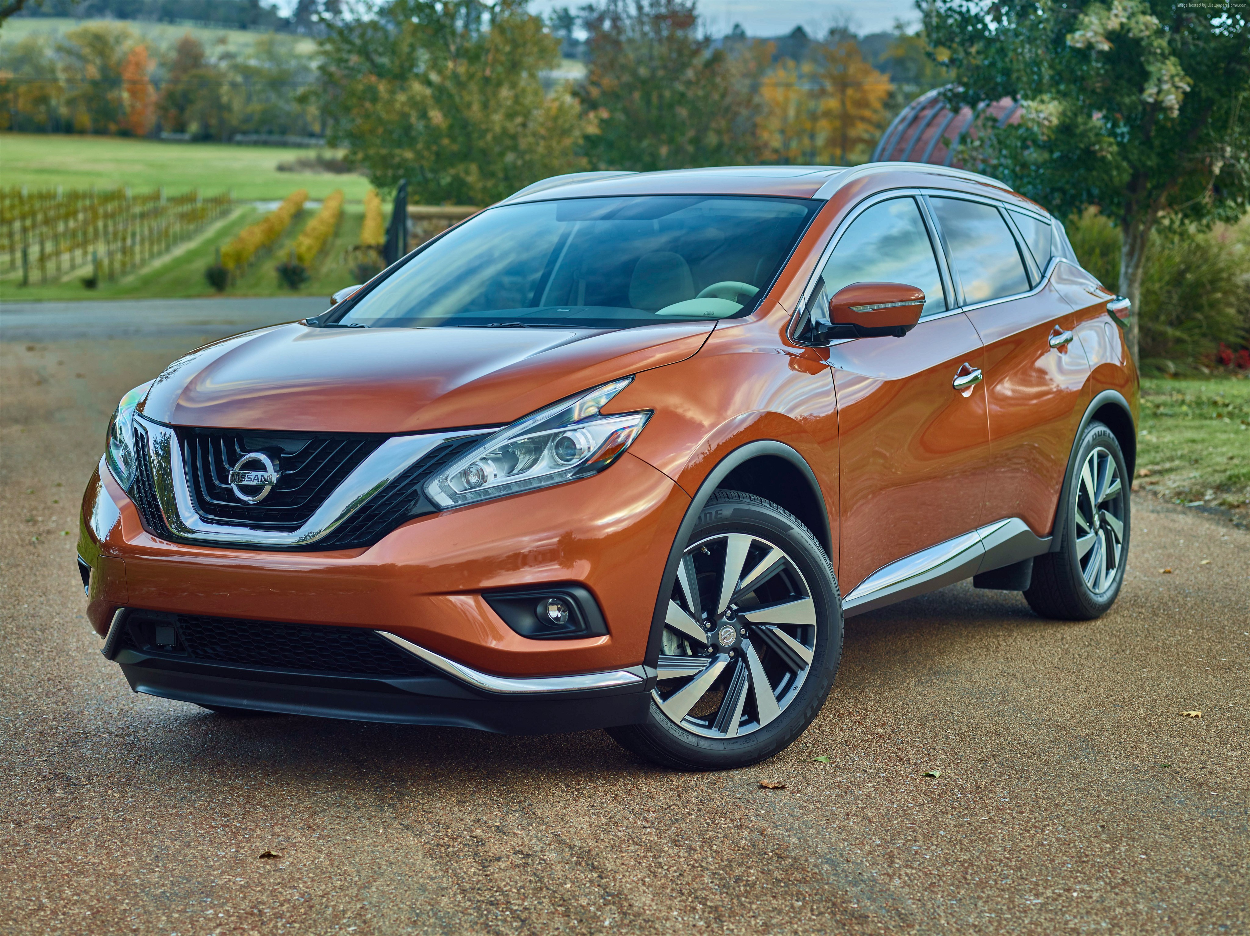 Orange Nissan Murano Crossover SUV HD Wallpaper
