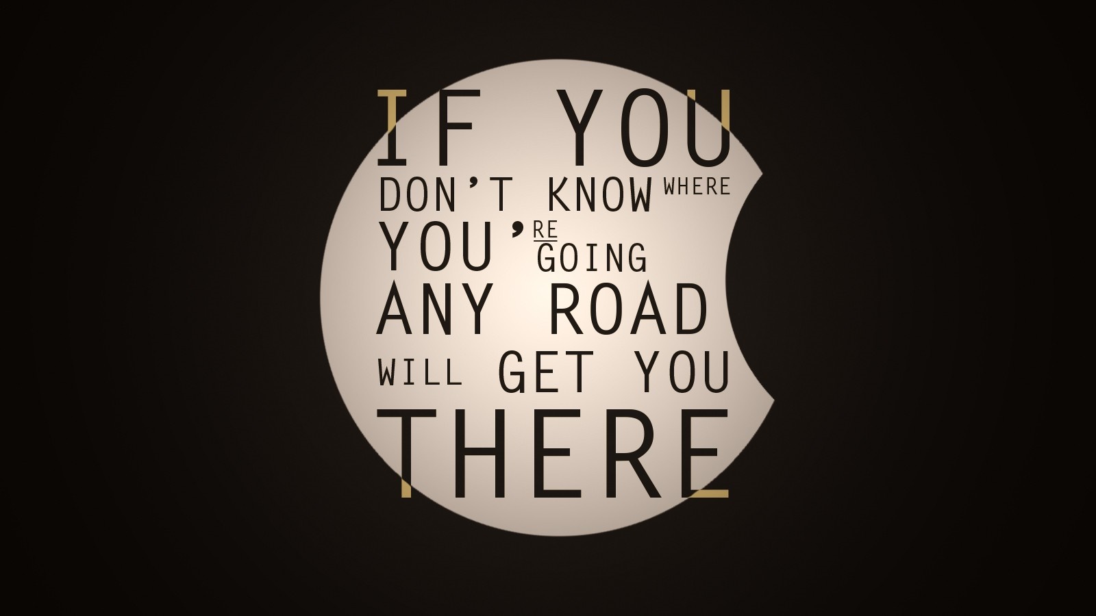 Quote about not knowing where you are going HD Wallpaper