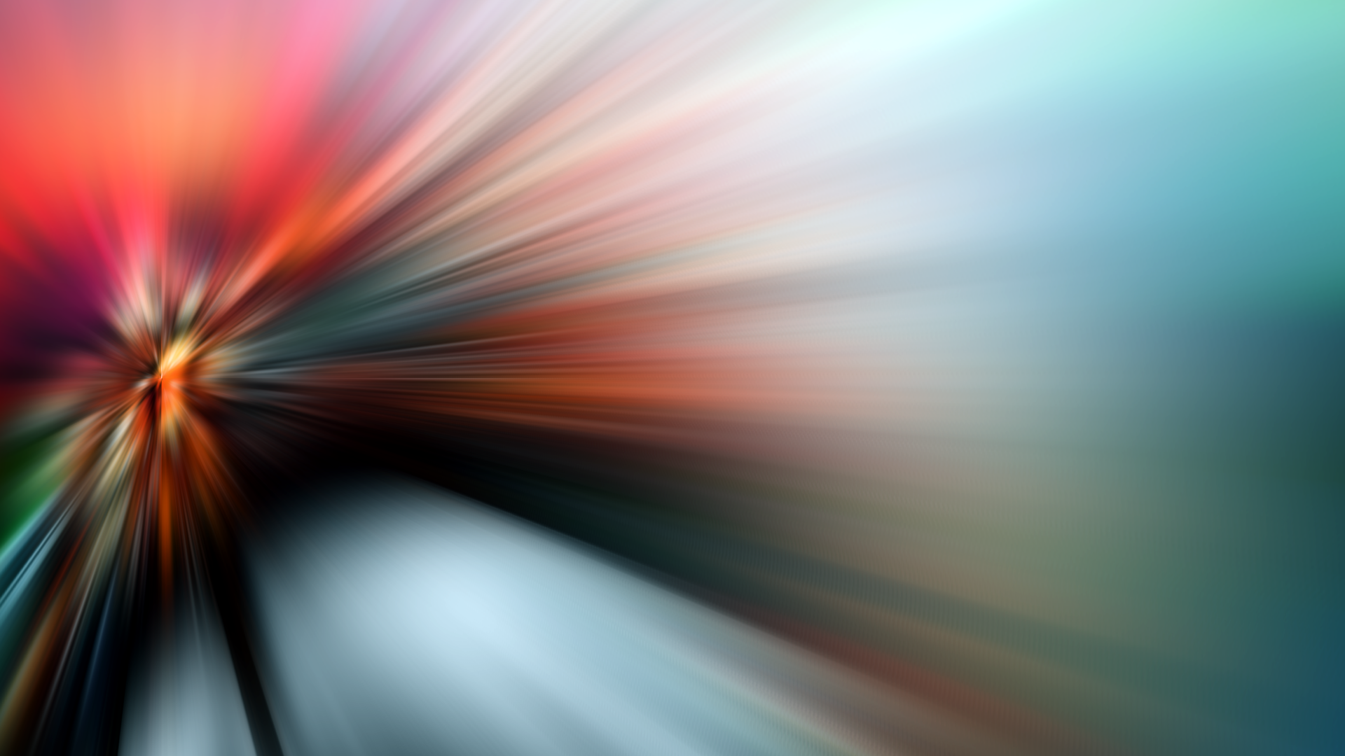 Abstract light burst with red, orange, and blue colors HD Wallpaper