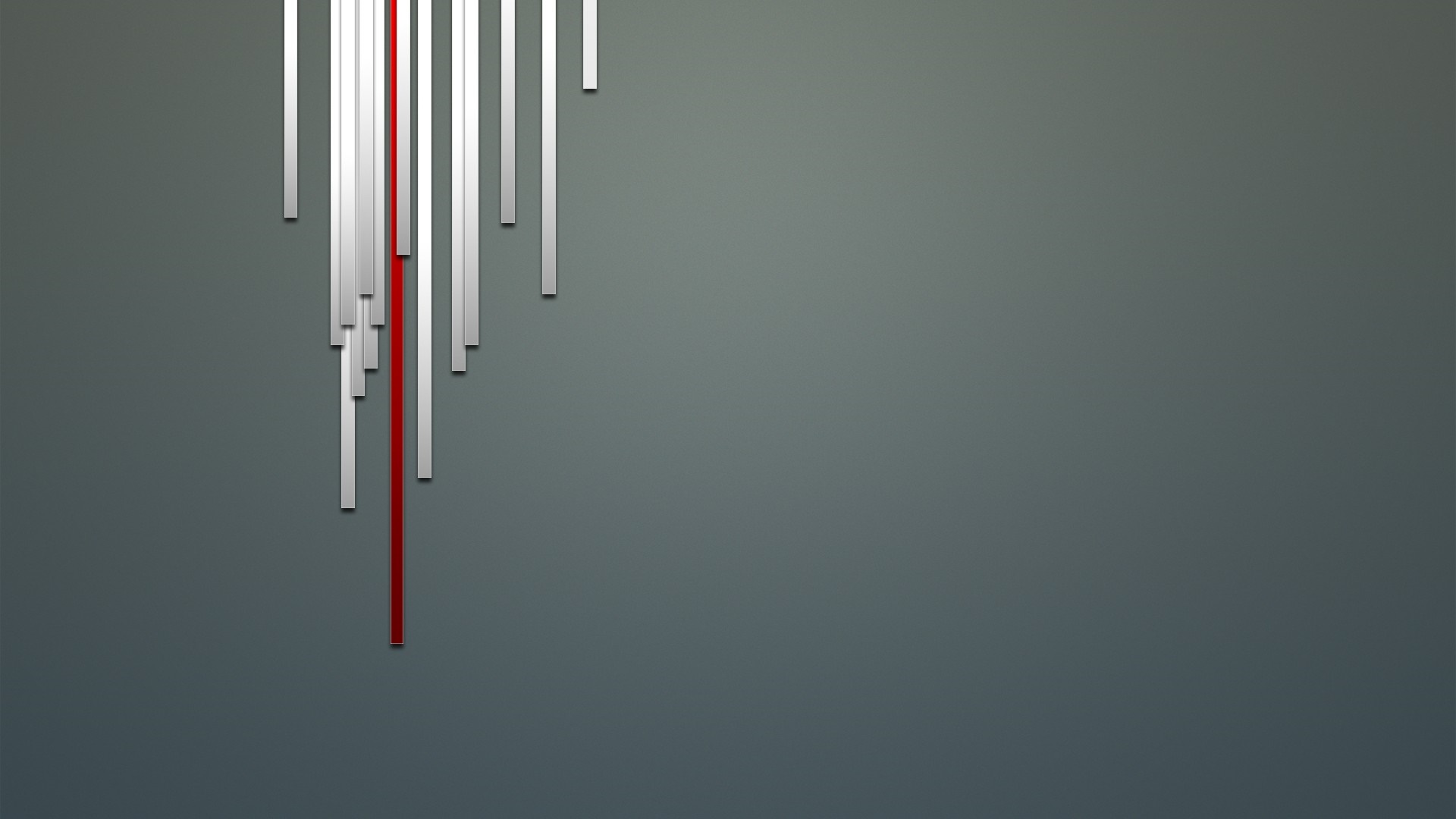 Minimalist artwork with vertical lines on a wall HD Wallpaper