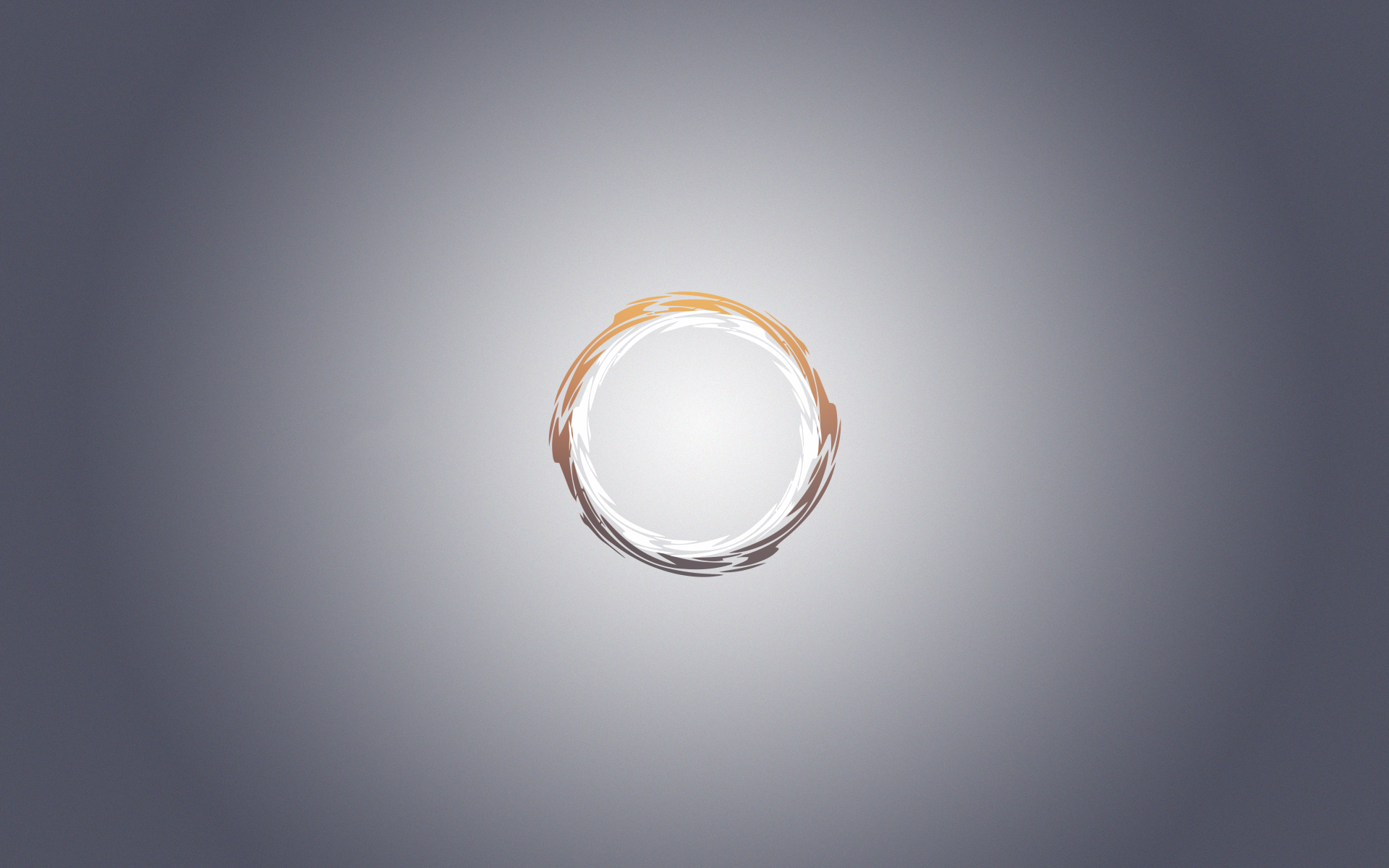 Abstract circular brush stroke logo HD Wallpaper