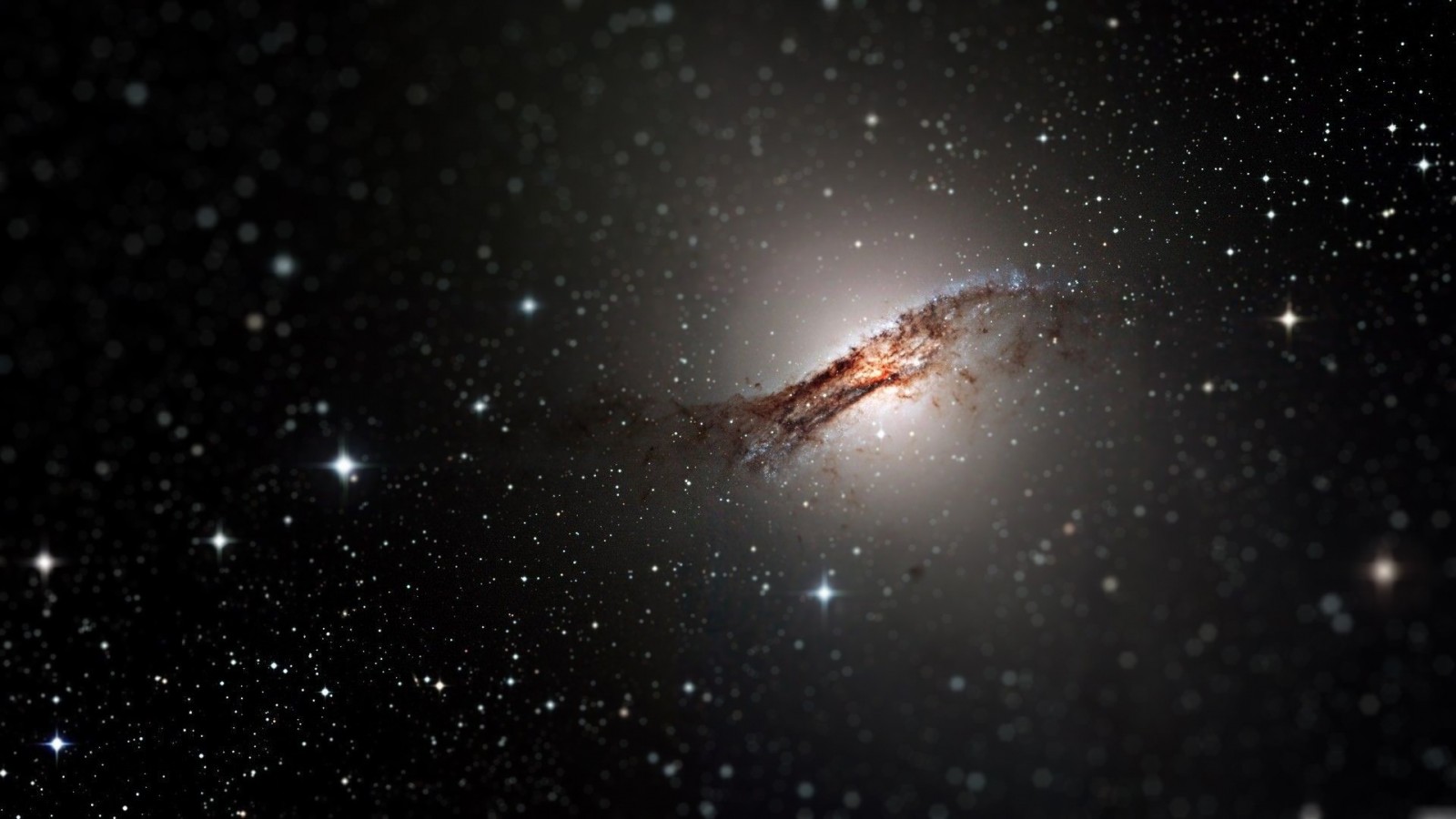 Galaxy in deep space with stars HD Wallpaper