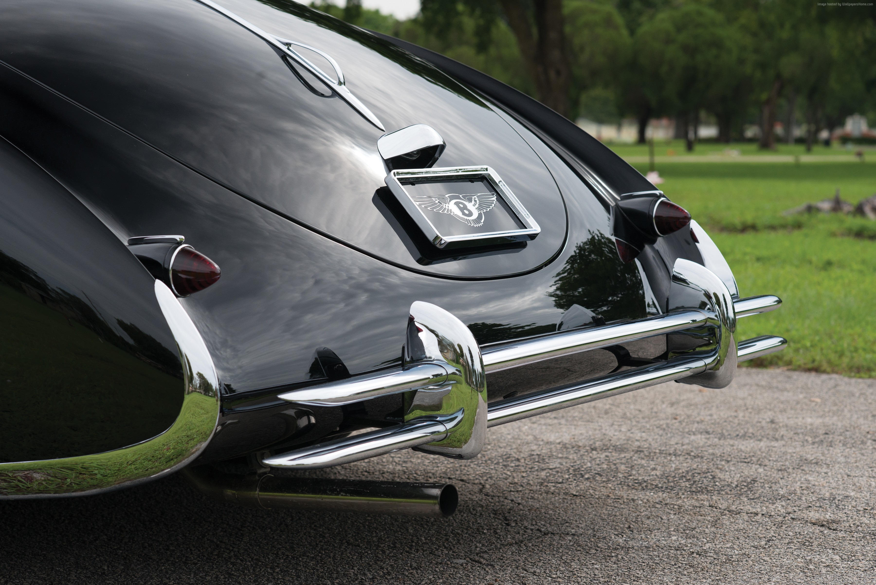 Bentley Mark VI rear view with chrome bumper HD Wallpaper