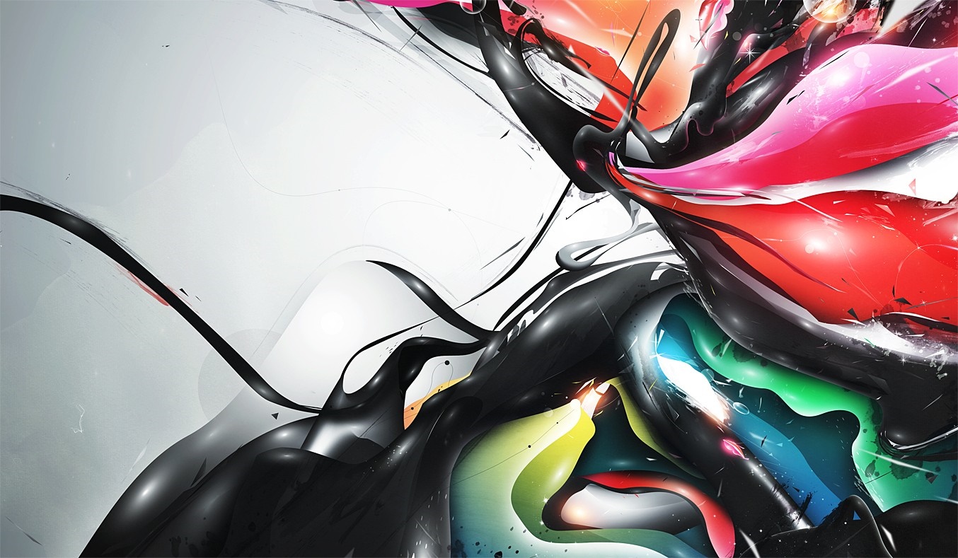 Abstract digital art by Rik Oostenbroek HD Wallpaper