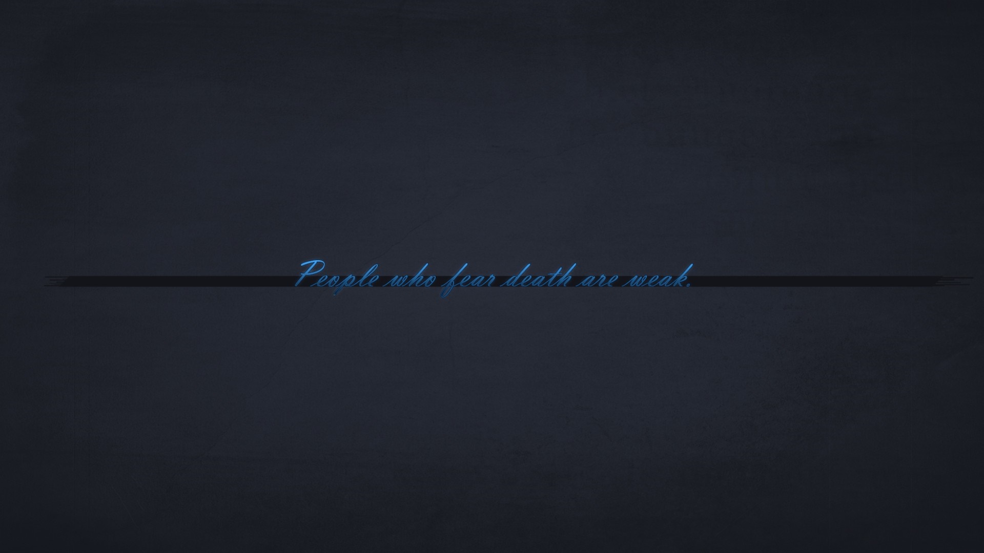 Quote about people fearing death HD Wallpaper