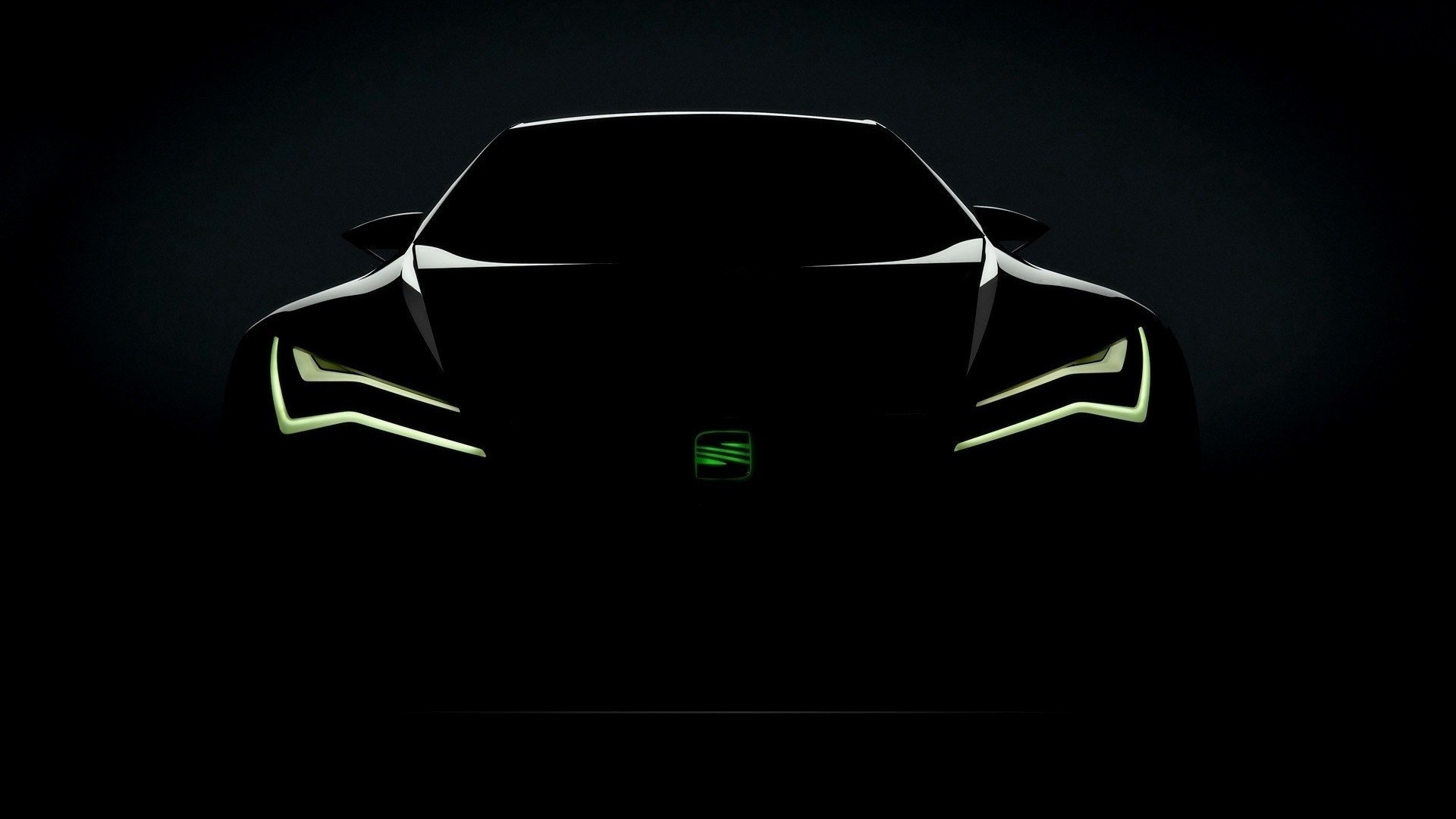SEAT Leon concept car front view illustration HD Wallpaper