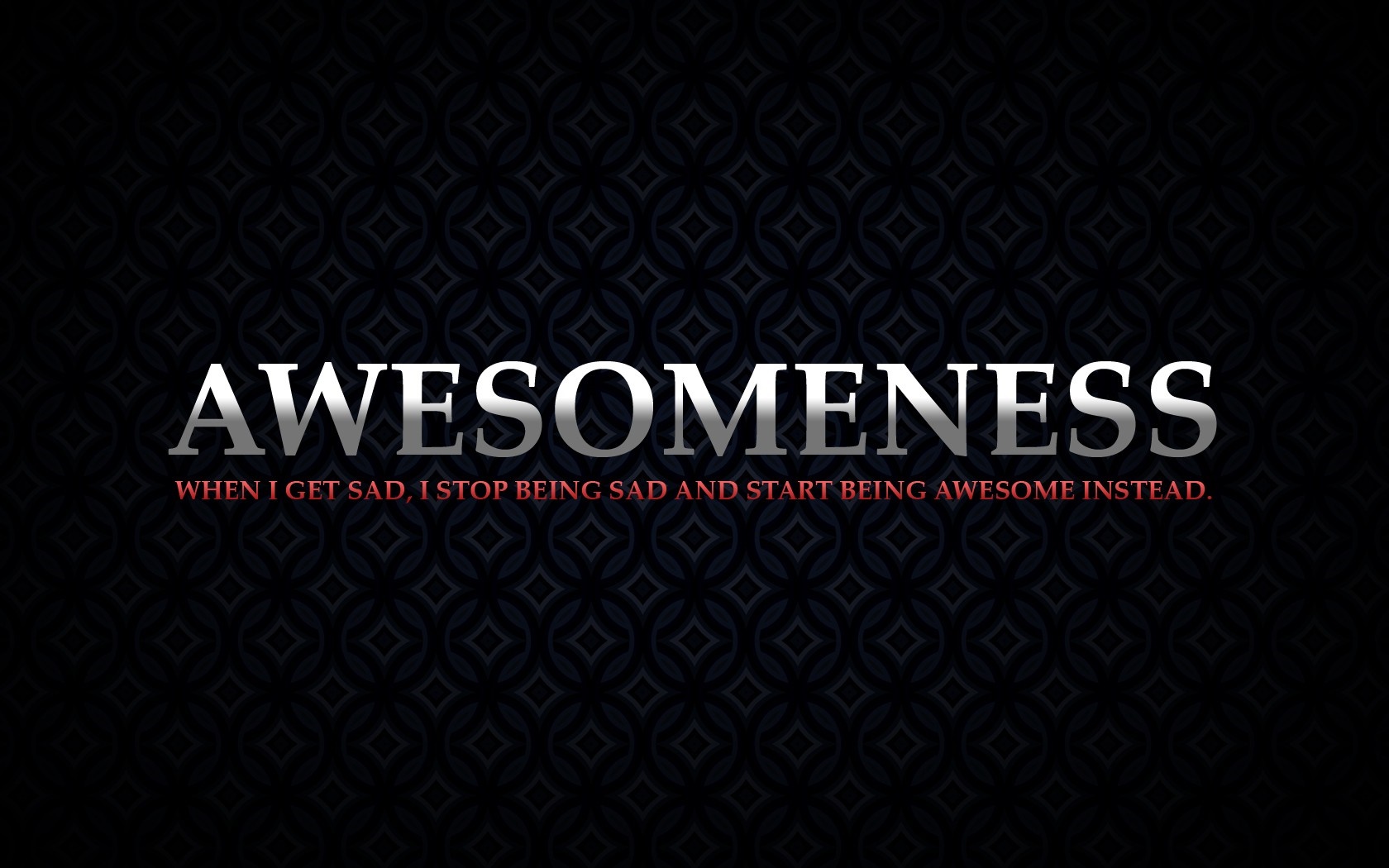 Awesomeness quote with motivational text HD Wallpaper