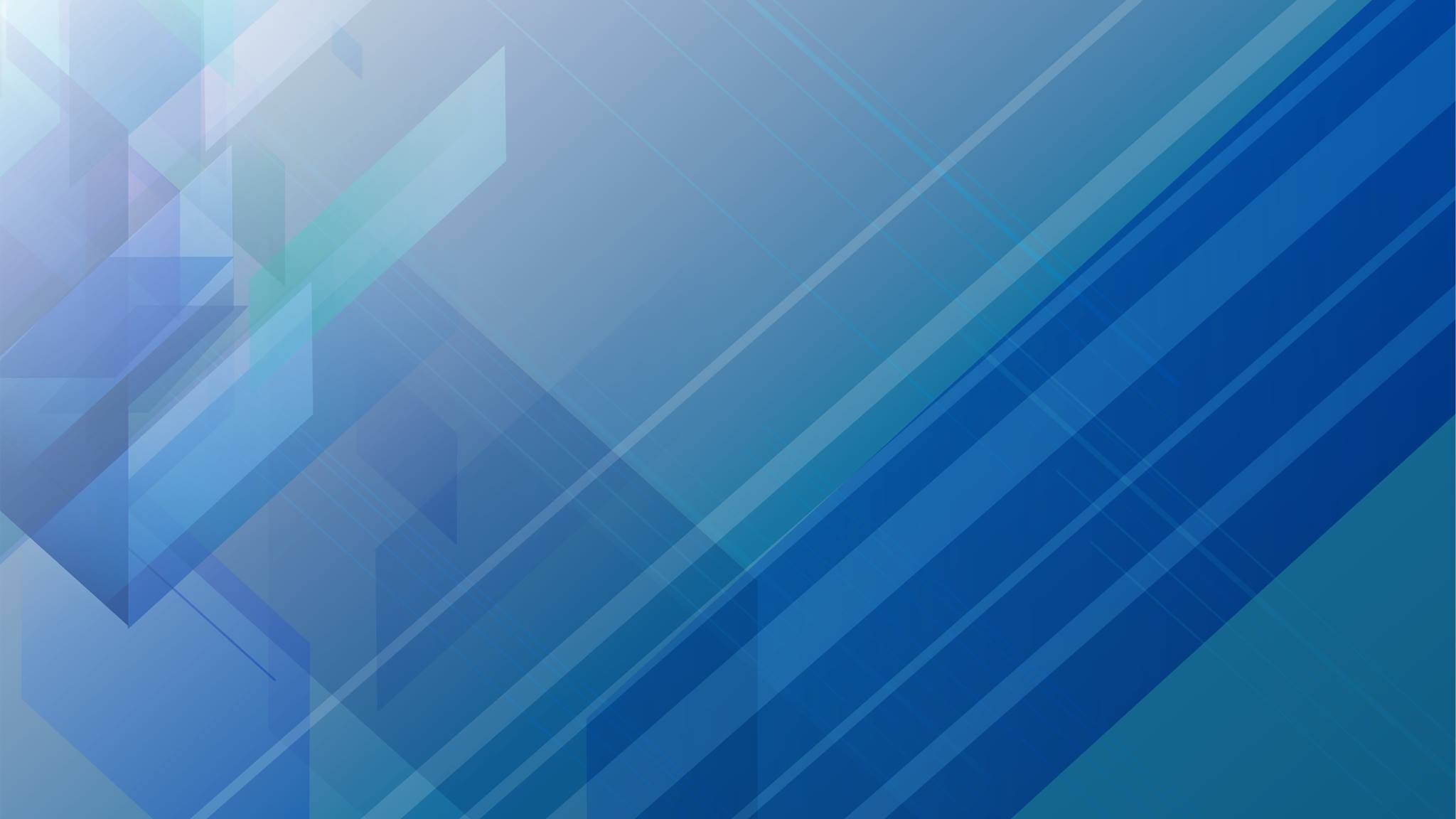 Abstract blue geometric shapes and lines HD Wallpaper