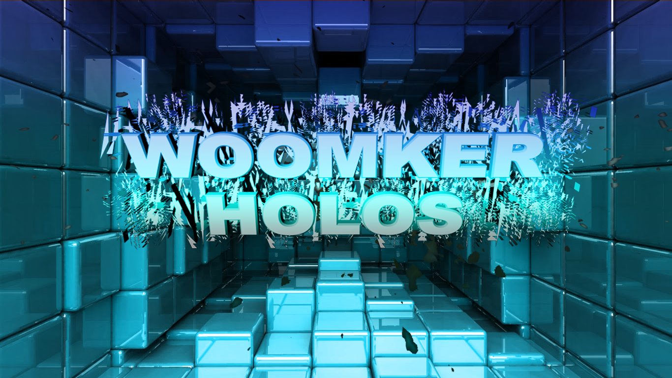 WOOMKER HOLOS digital art render typography HD Wallpaper