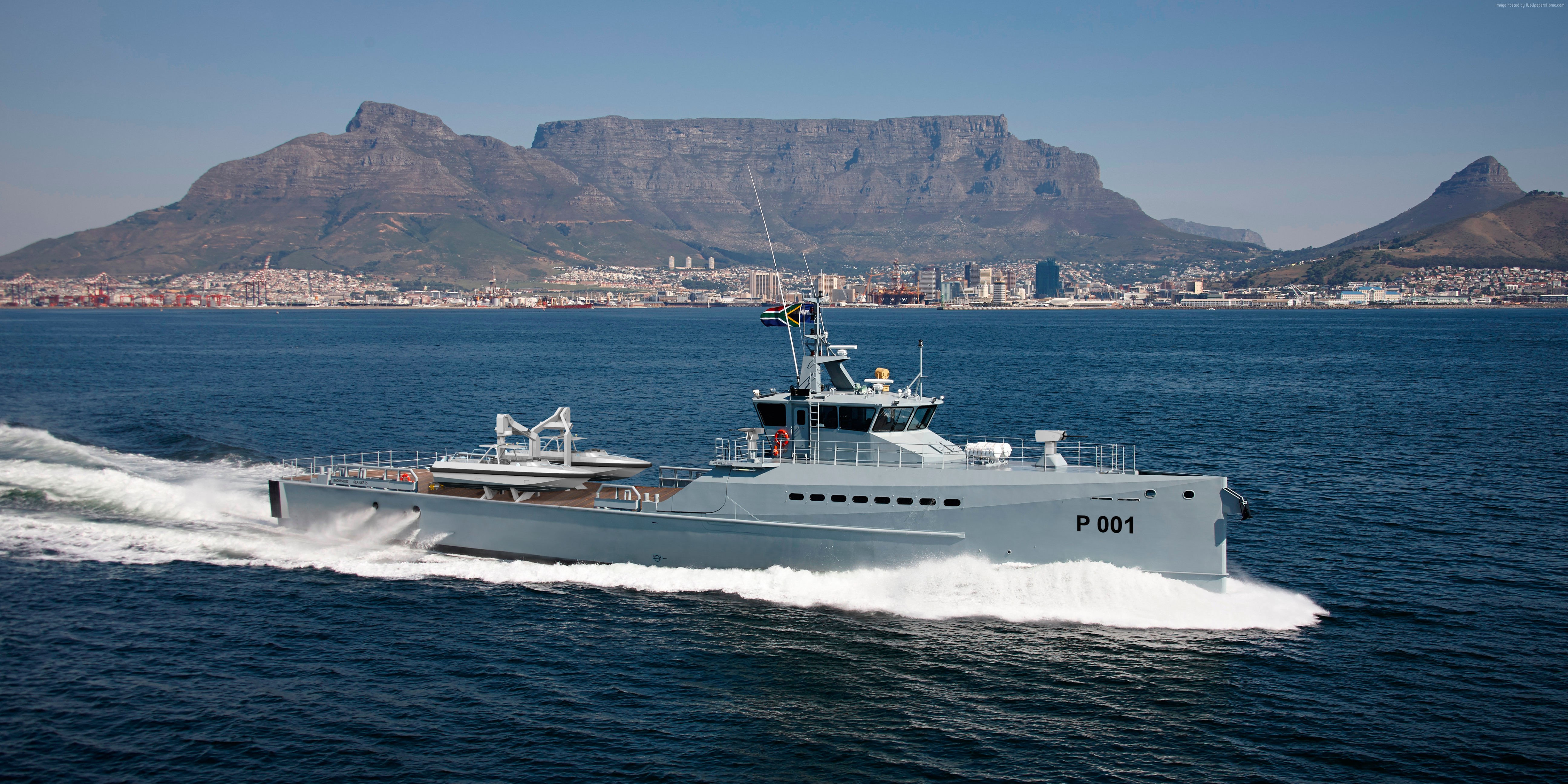 Damen DSCT FCS 5009 Patrol Vessel in Cape Town HD Wallpaper