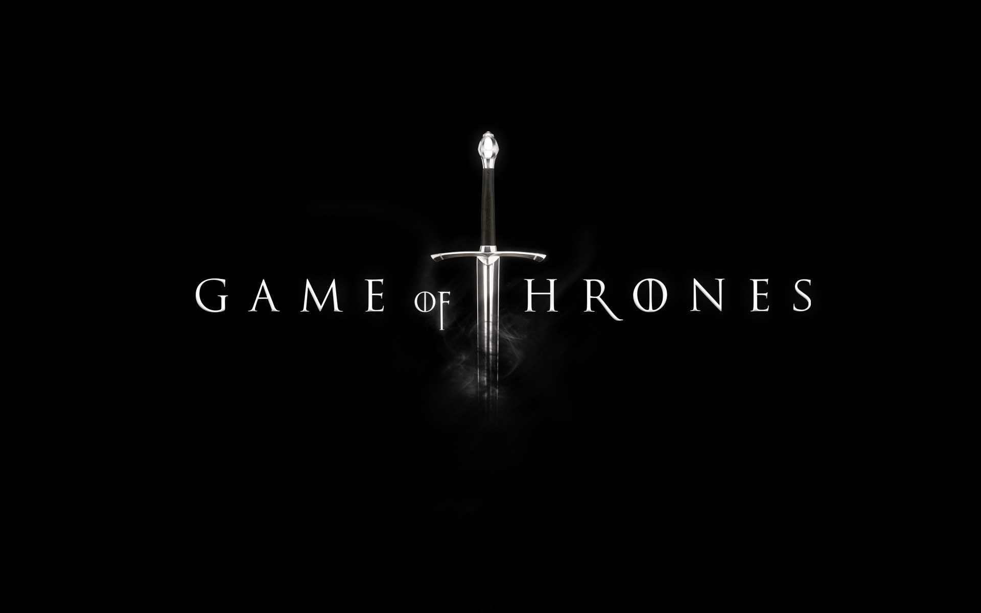 Game of Thrones logo with sword HD Wallpaper