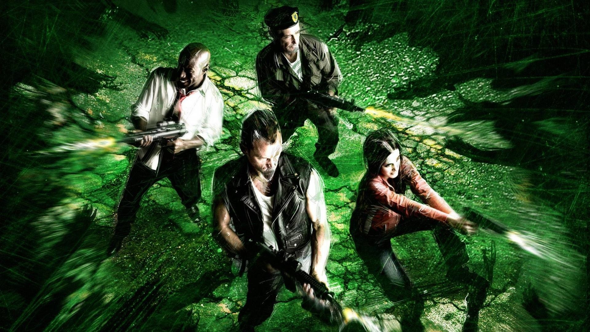 Survivors from Left 4 Dead shooting HD Wallpaper