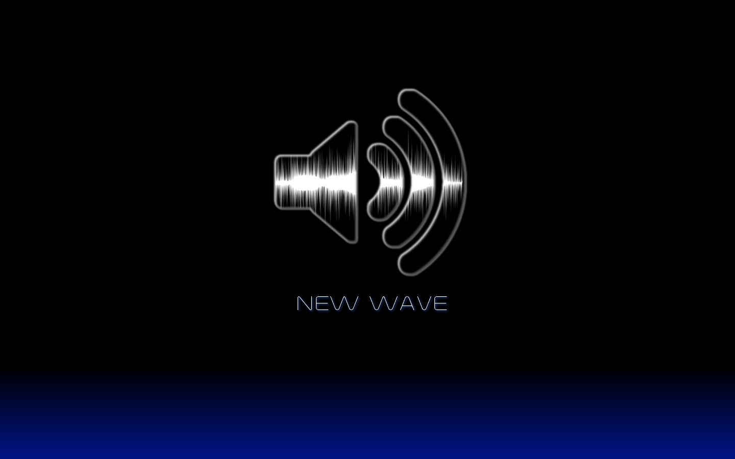 New Wave Speaker Logo HD Wallpaper